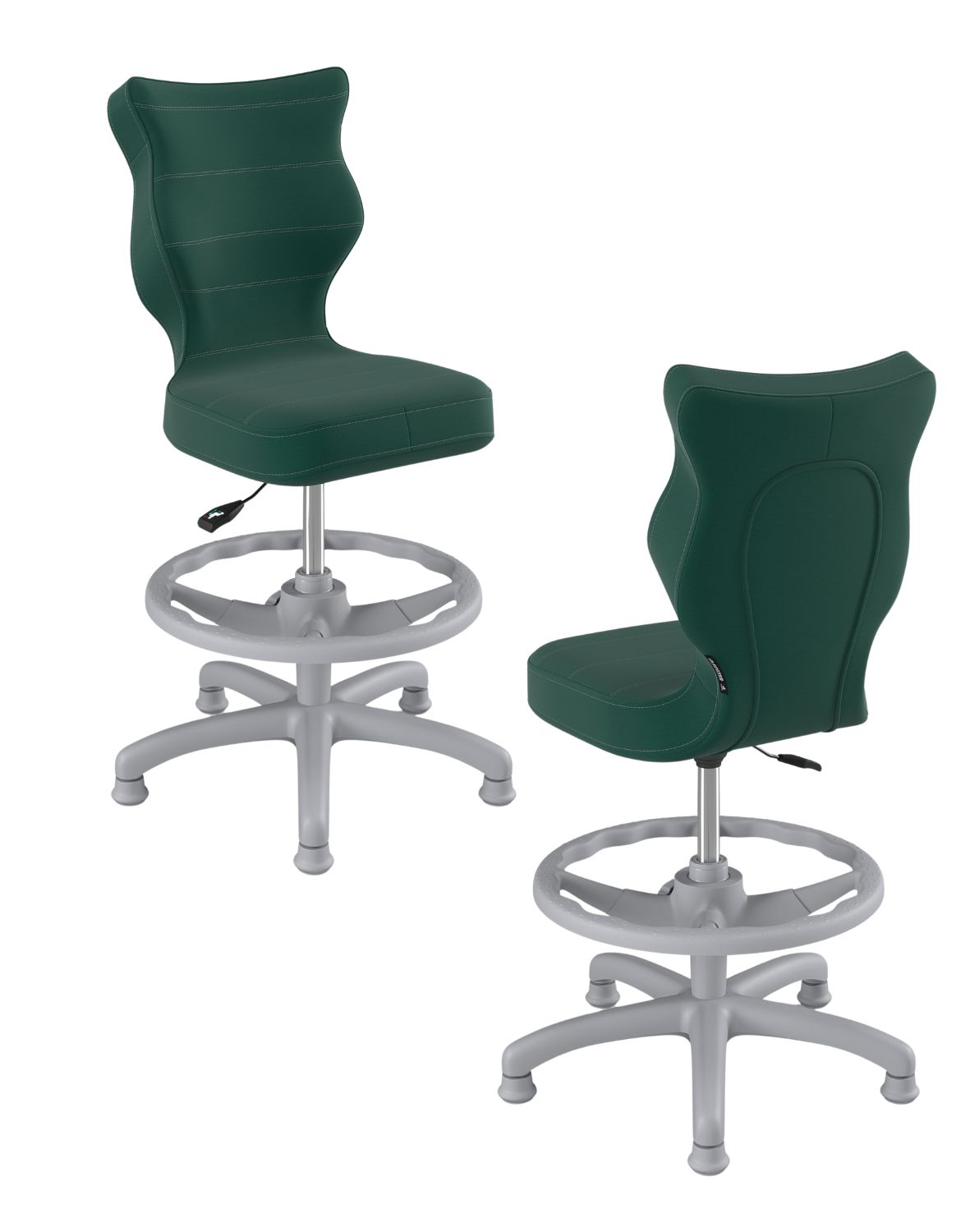 krzeslo dzieciece petit z podnozkiem 119 142 szara podstawa