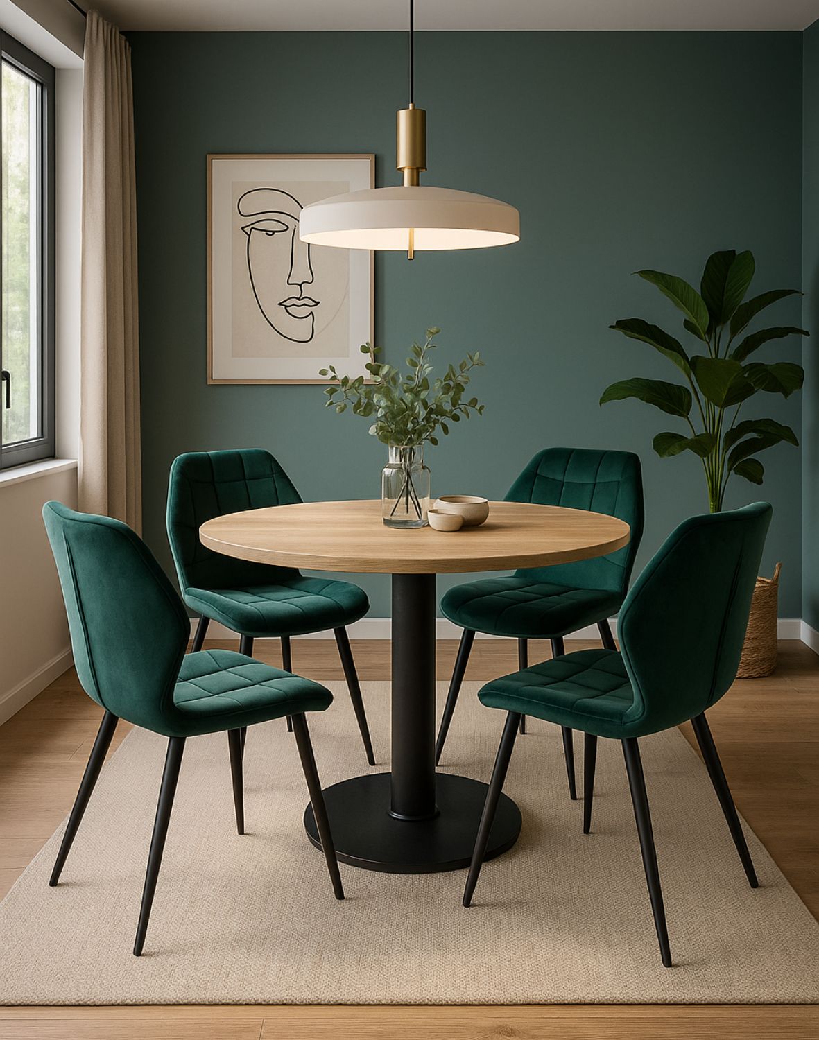 krzeslo jake velvet zielone