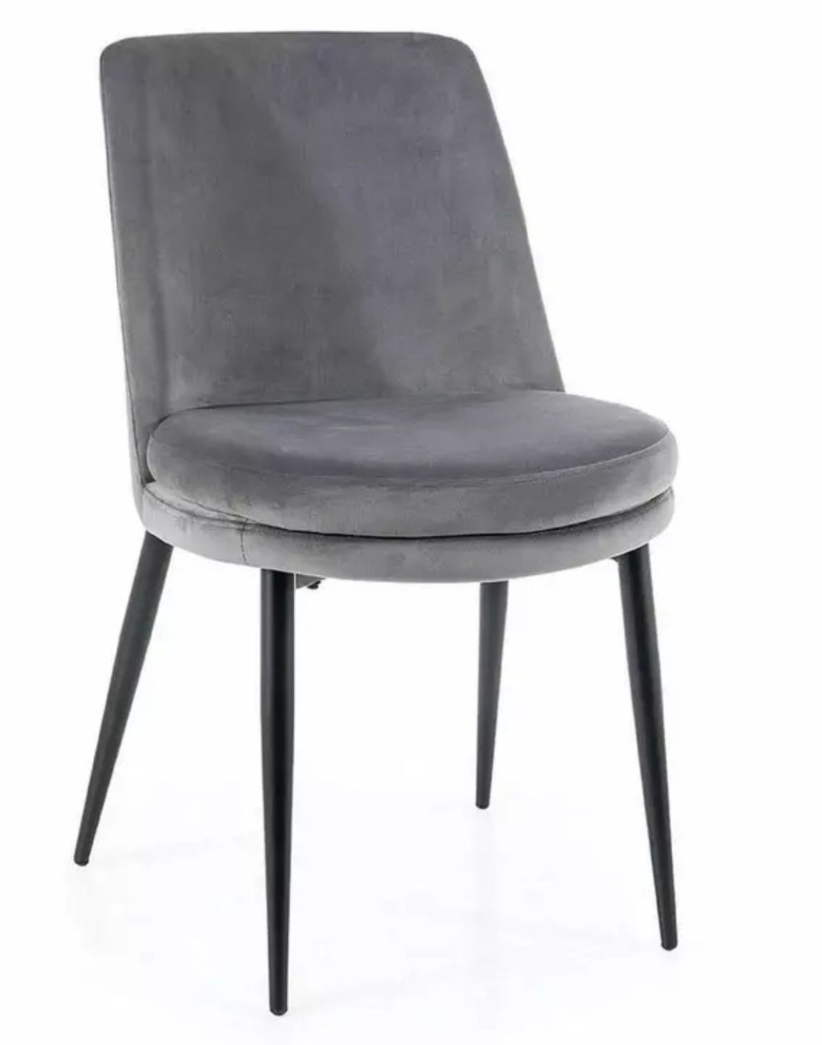 krzeslo kayla velvet szary