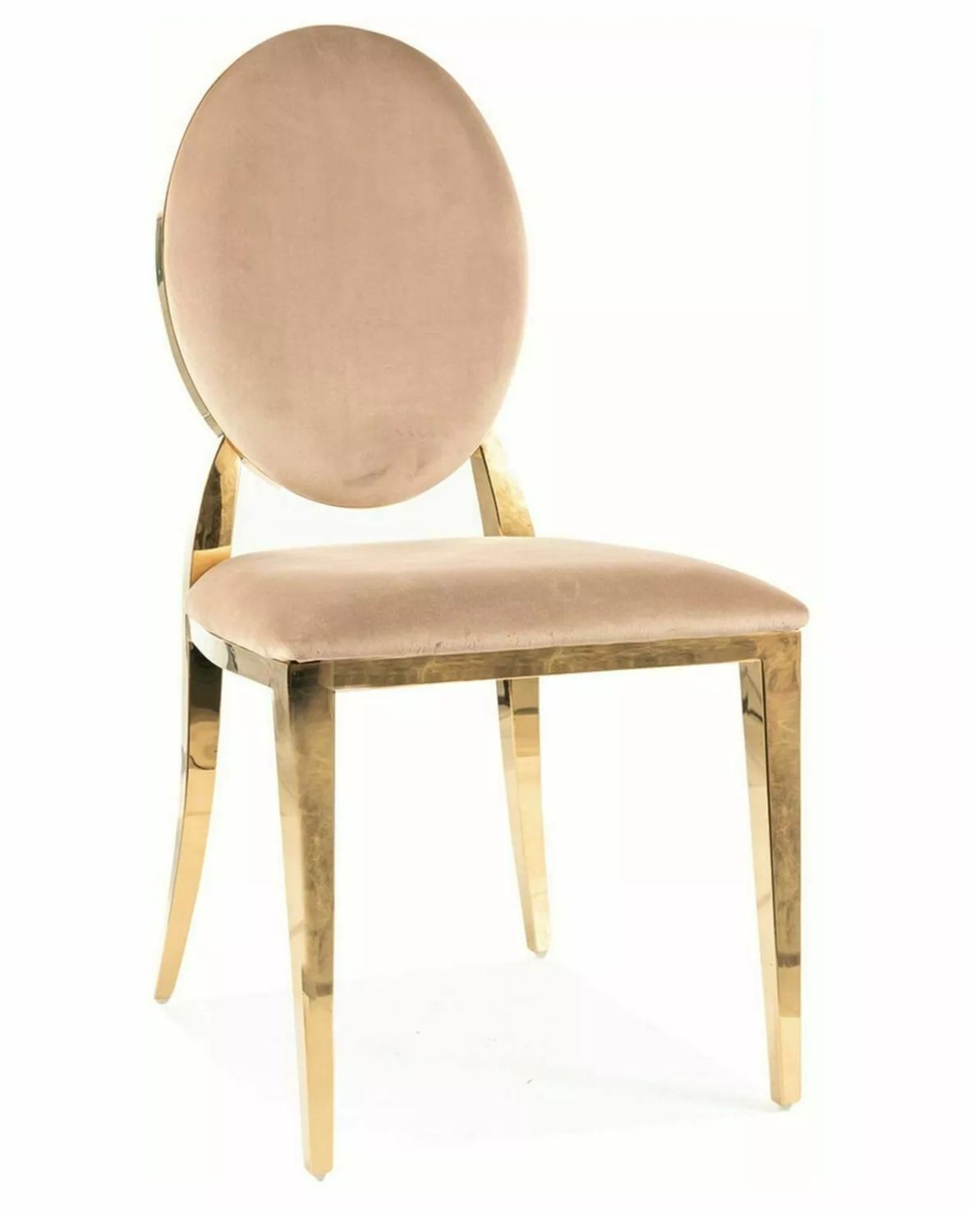 krzeslo king velvet bezowy