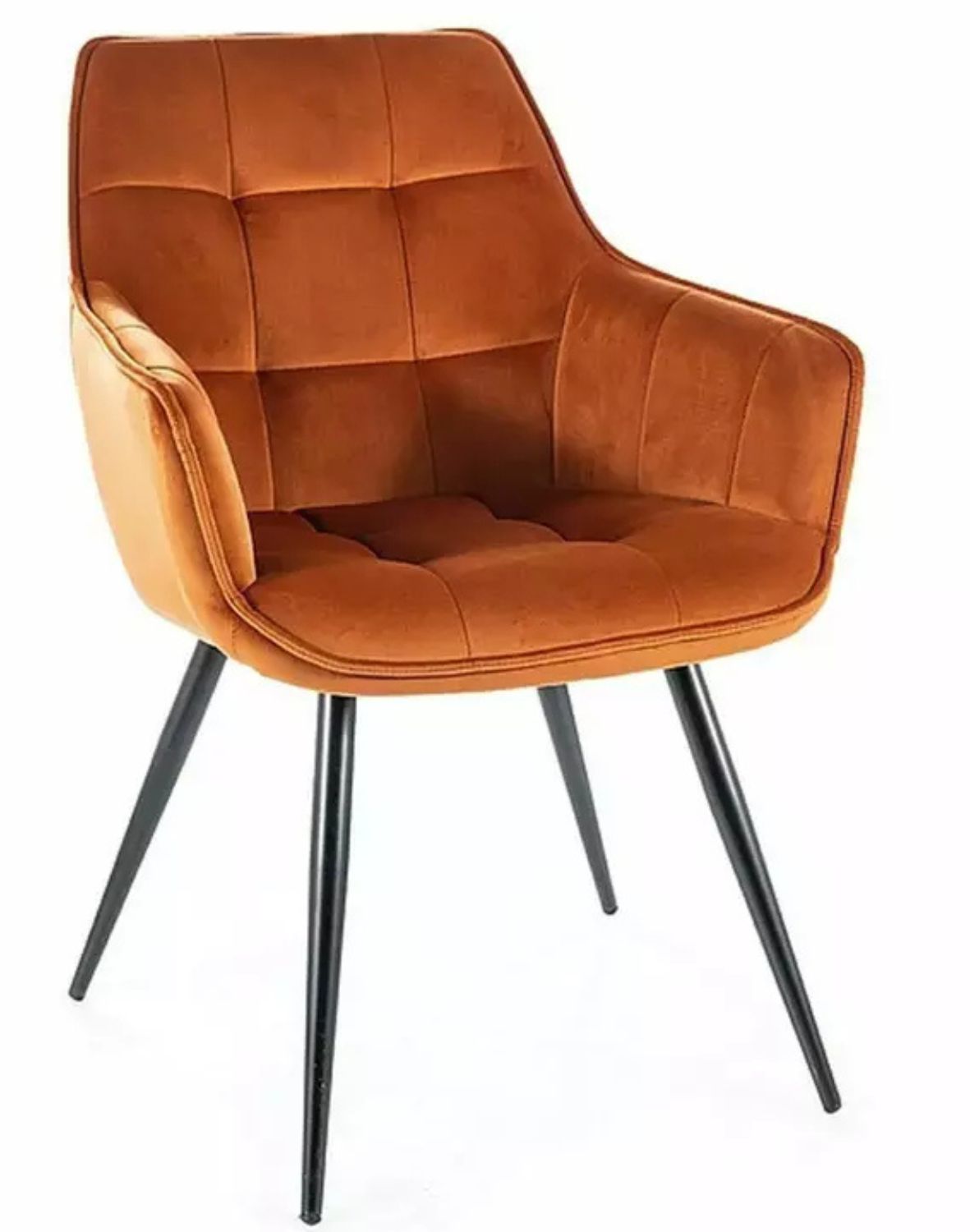 krzeslo lilia velvet cynamonowa