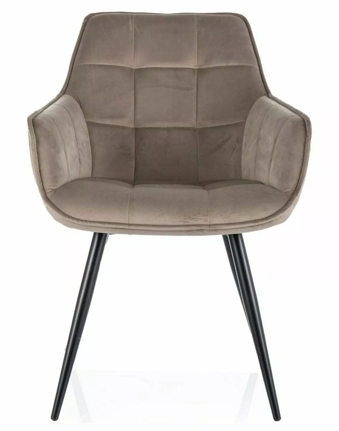 krzeslo lilia velvet ciemny bez