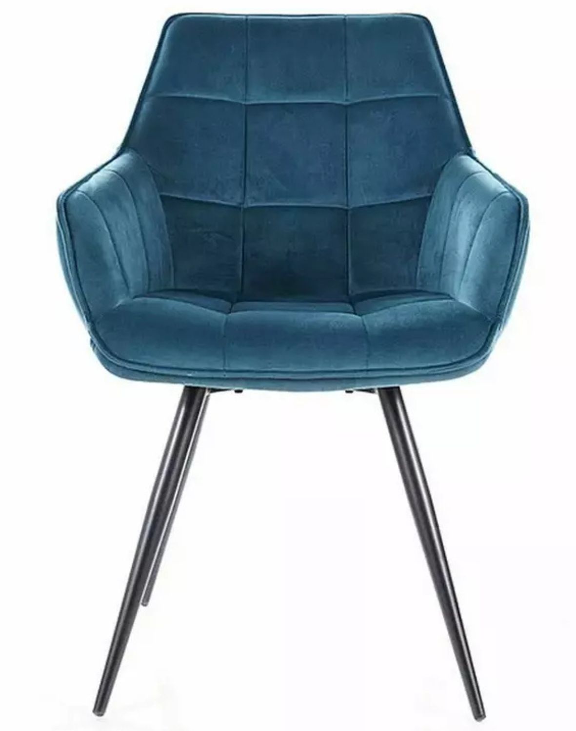 krzeslo lilia velvet turkusowe