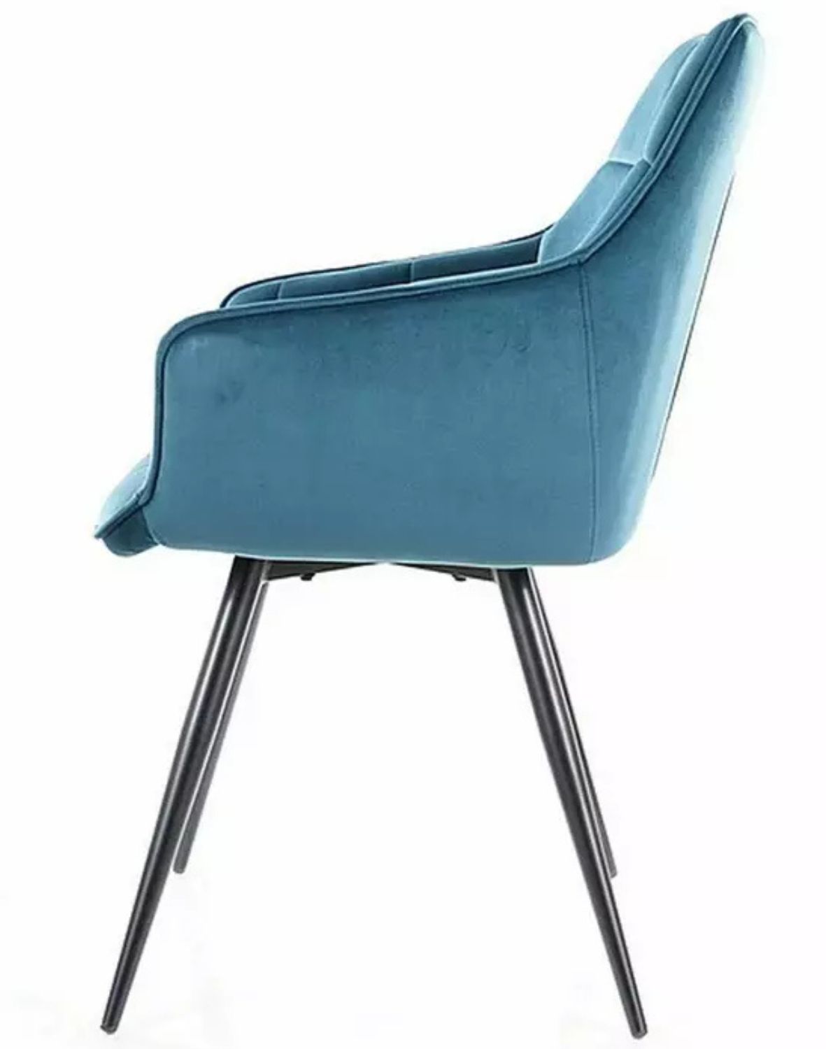 krzeslo lilia velvet turkusowe