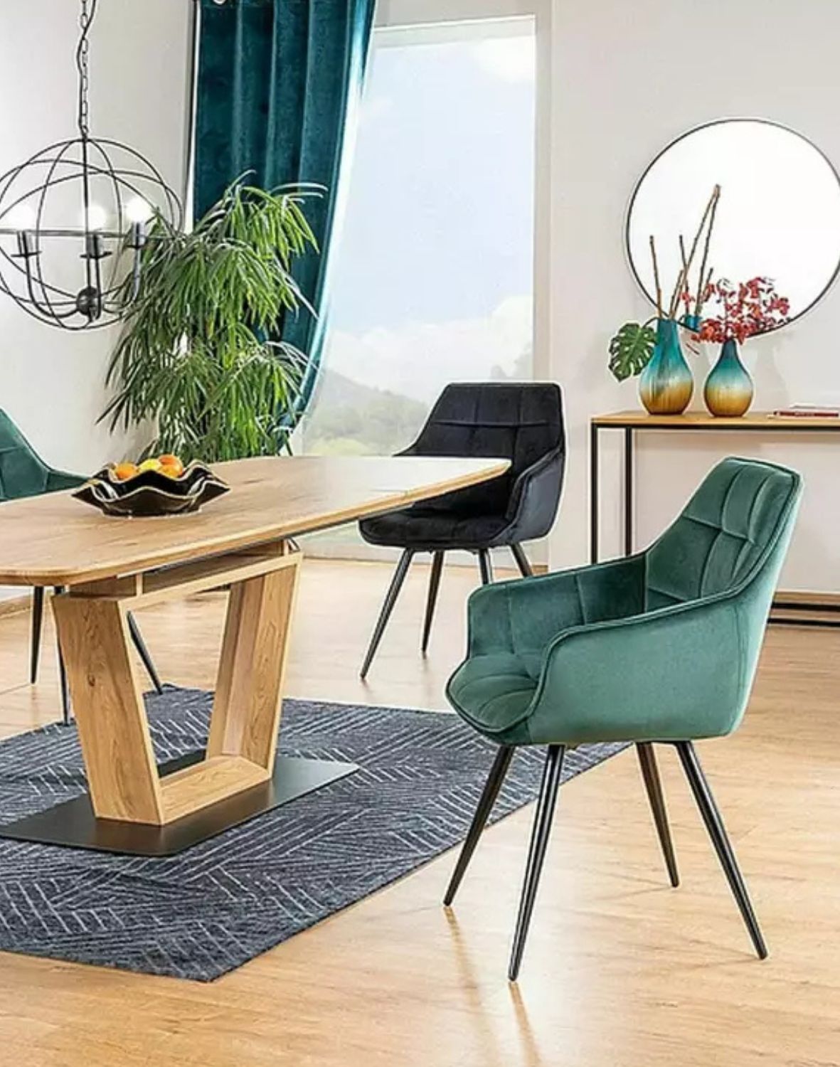 krzeslo lilia velvet zielone