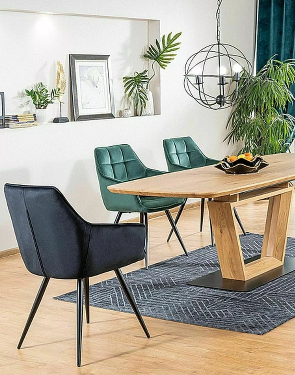 krzeslo lilia velvet zielone