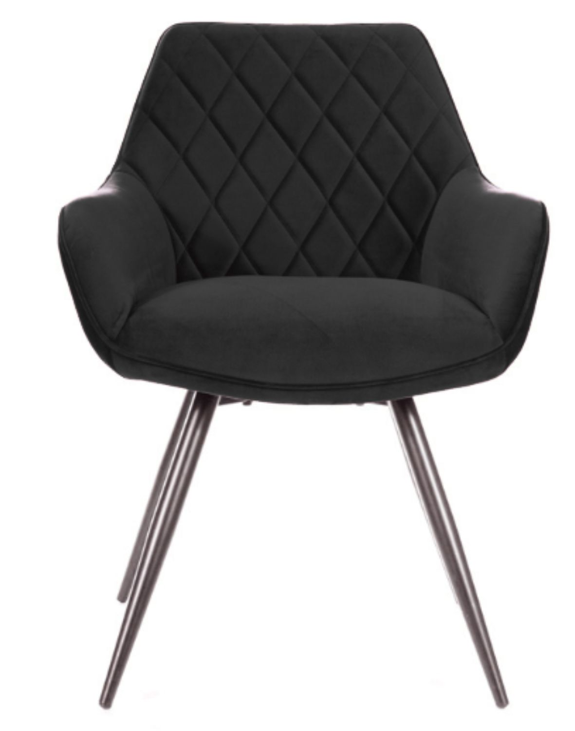 krzeslo linea velvet czarny