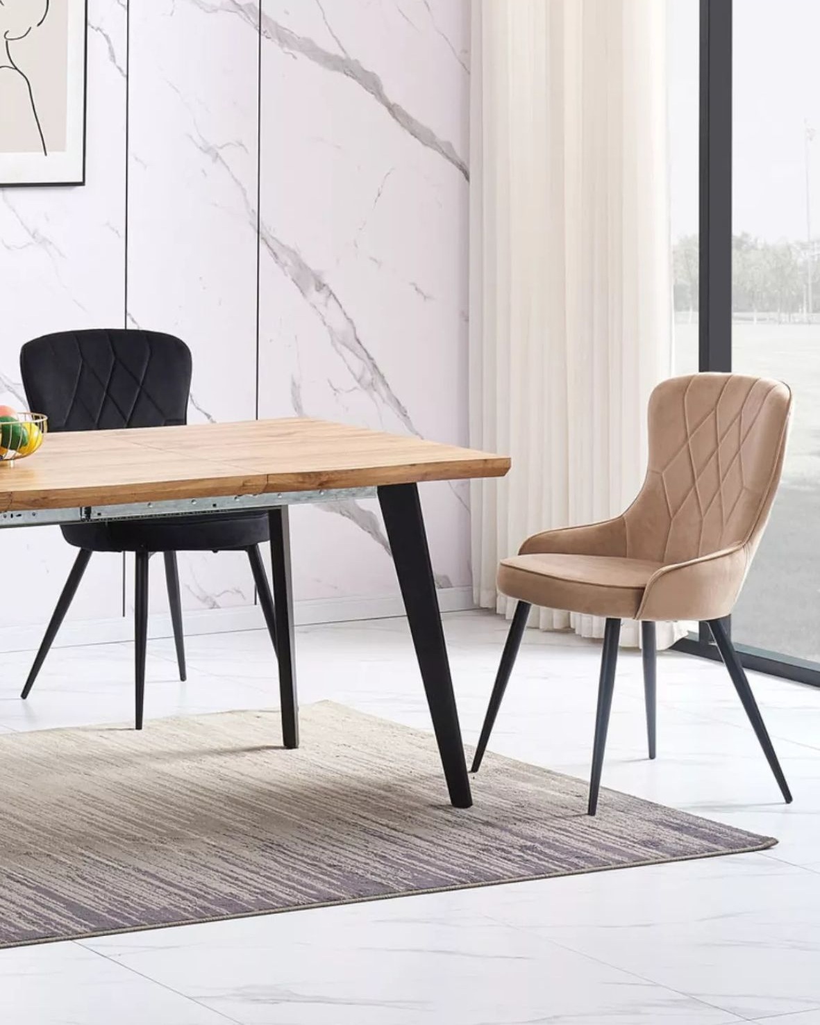 krzeslo lotus velvet bez