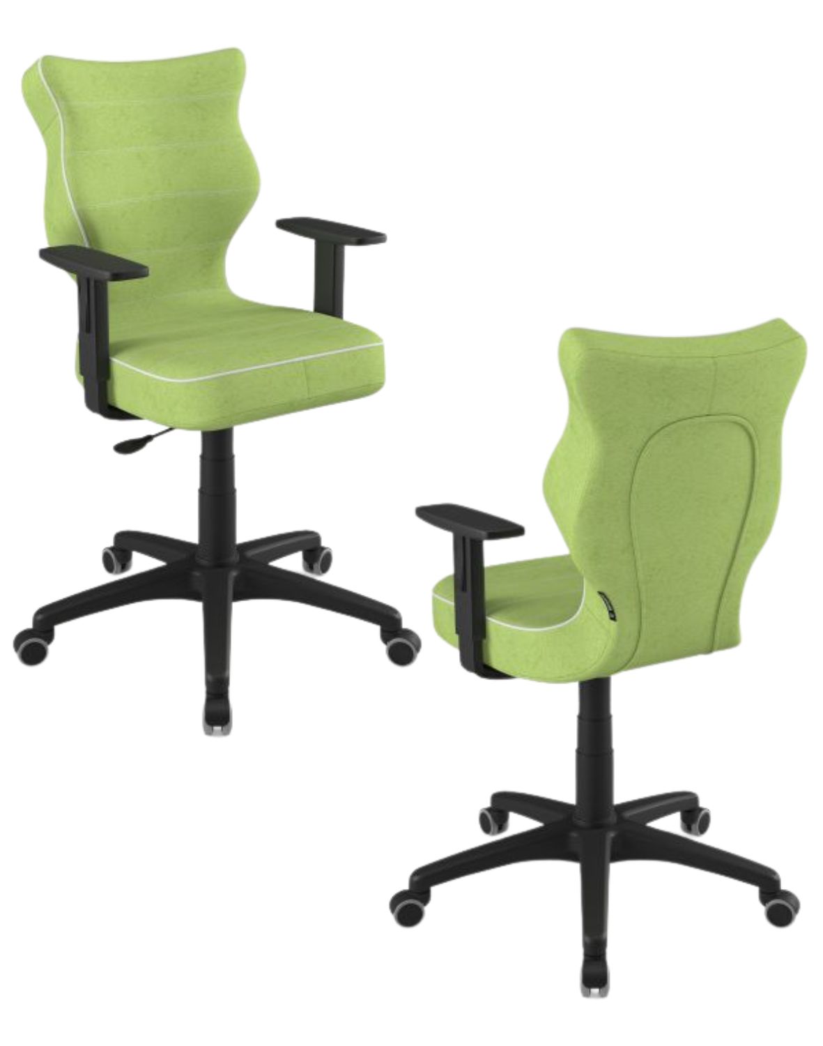 Krzesło młodzieżowe Duo, czarna podstawa, rozmiar 6, wzrost 159-188 cm