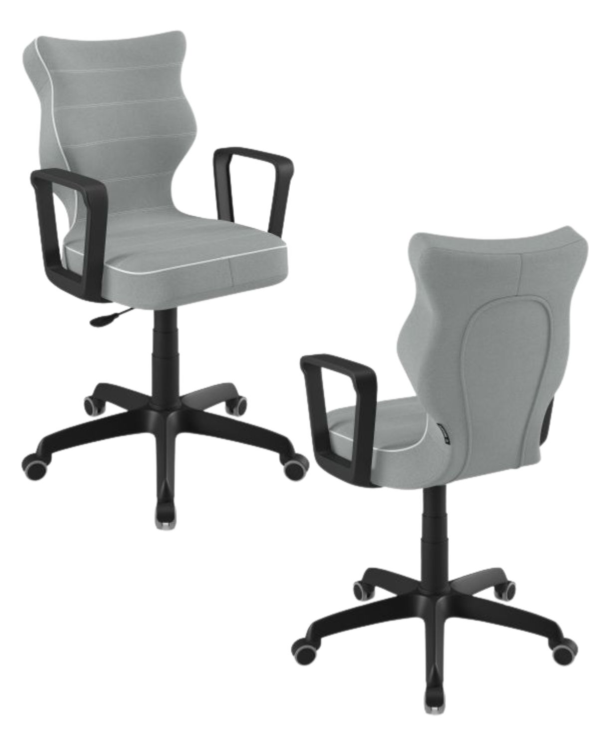 Krzesło młodzieżowe Entelo Norm, Czarna Podstawa, Rozmiar 5 (wzrost 146 - 176,5 cm)