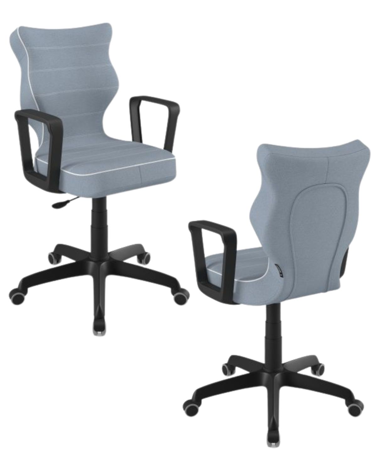 Krzesło młodzieżowe Entelo Norm, Czarna Podstawa, Rozmiar 5 (wzrost 146 - 176,5 cm)