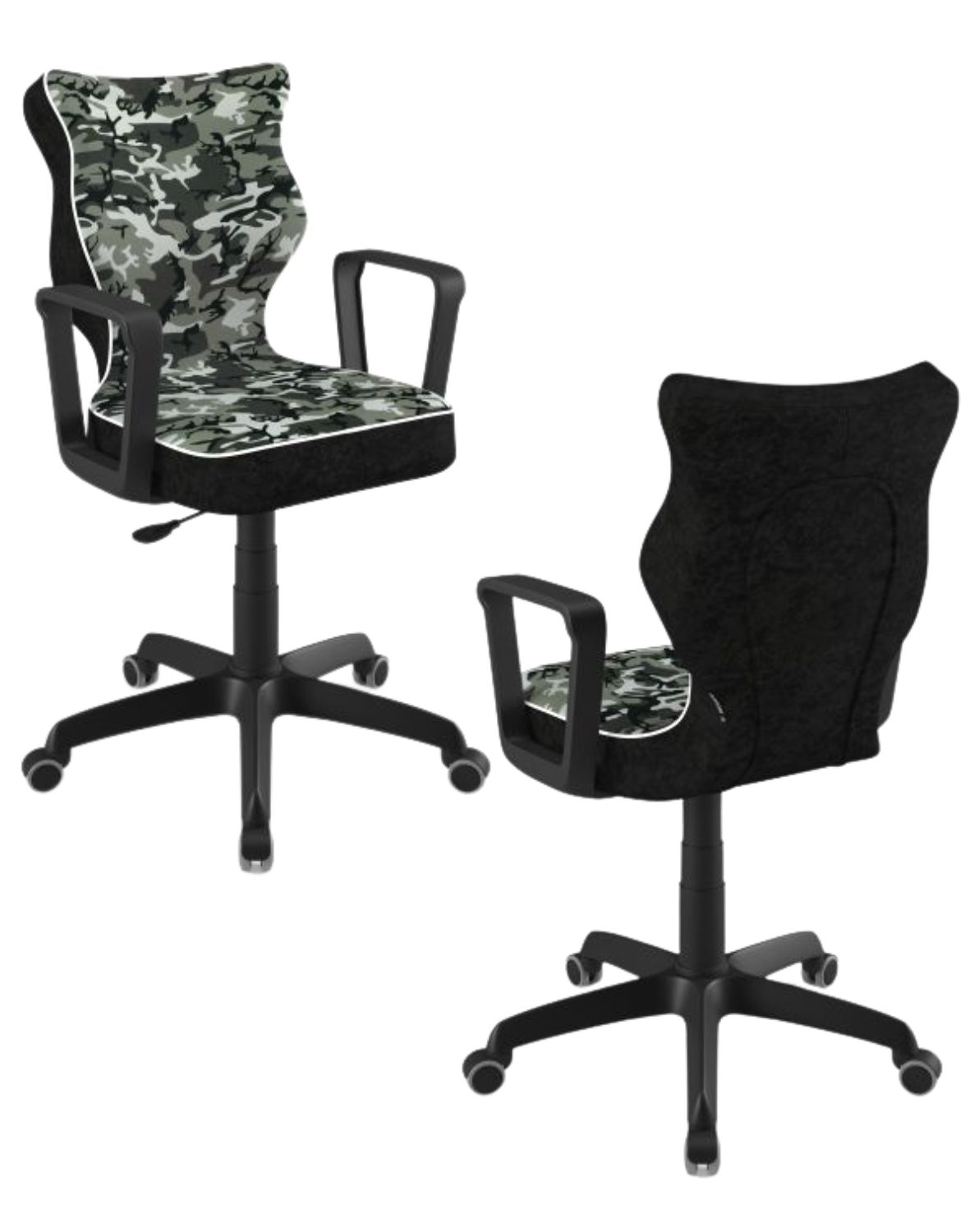 Krzesło młodzieżowe Entelo Norm, Czarna Podstawa, Rozmiar 5 (wzrost 146 - 176,5 cm)