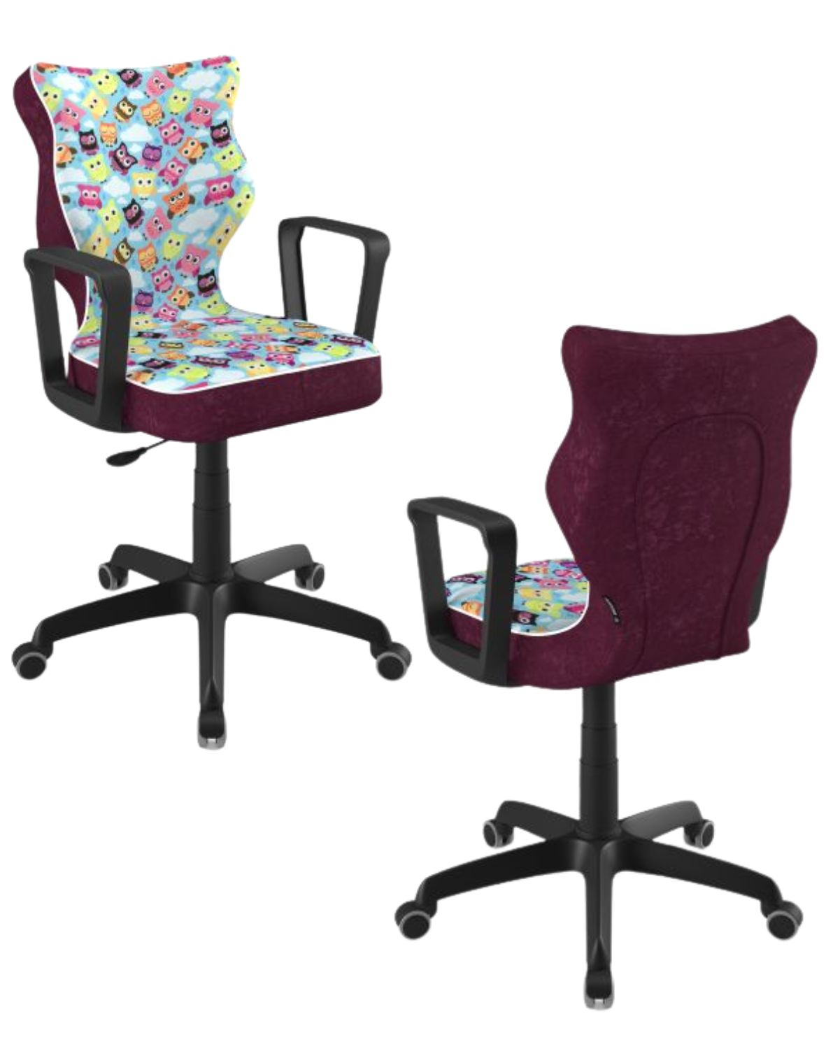 Krzesło młodzieżowe Entelo Norm, Czarna Podstawa, Rozmiar 6 (wzrost 159 - 188 cm)