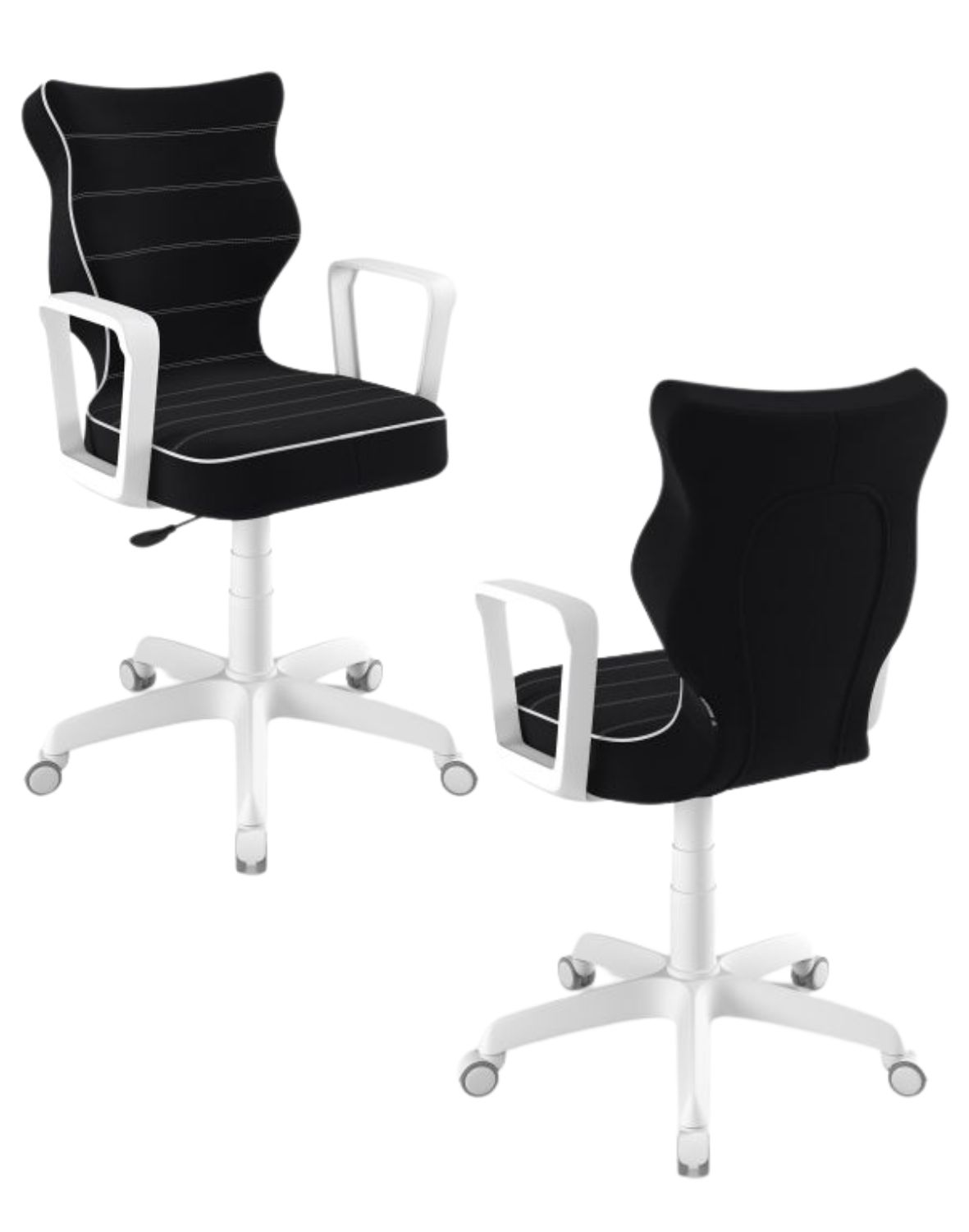 Krzesło młodzieżowe Entelo Norm, Biała Podstawa, Rozmiar 5 (wzrost 146 - 176,5 cm)