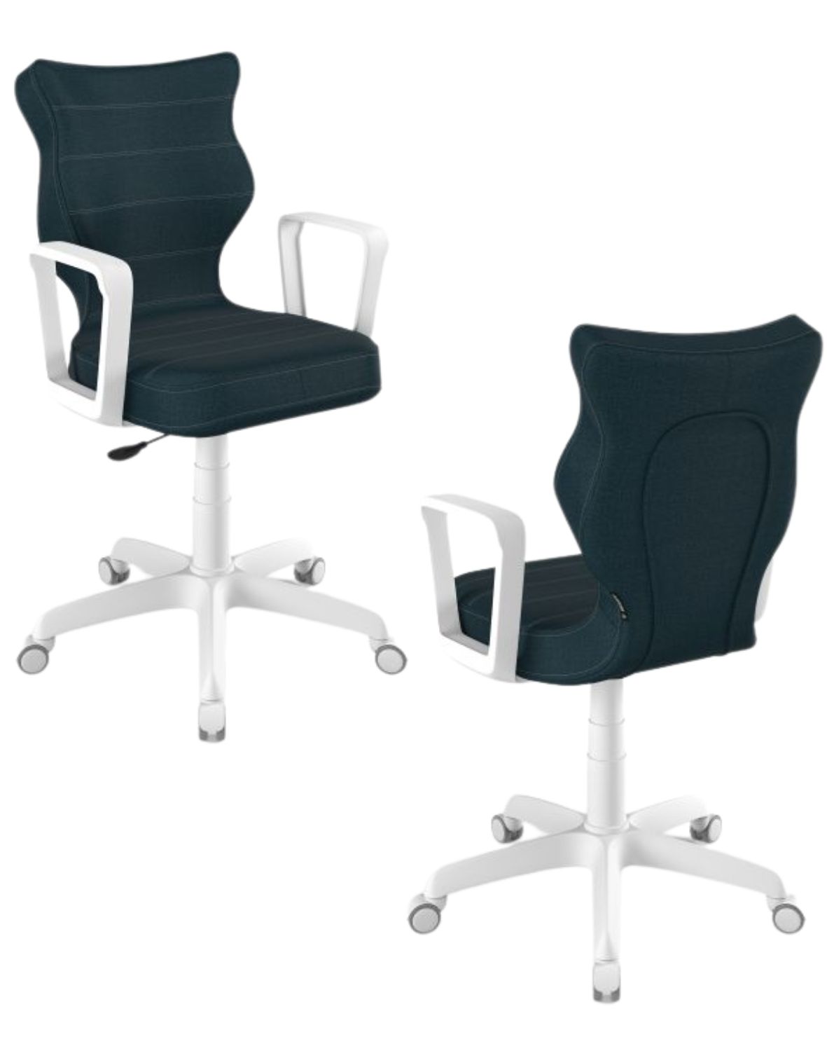 Krzesło młodzieżowe Entelo Norm, Biała Podstawa, Rozmiar 6 (wzrost 159 - 188 cm)