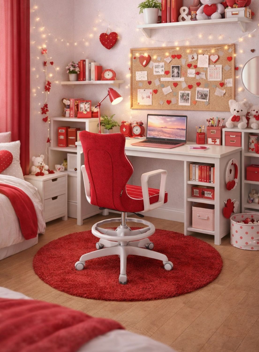 Krzesło młodzieżowe Norm z podnóżkiem, biała podstawa, rozmiar 6 (wzrost 159 - 188 cm)