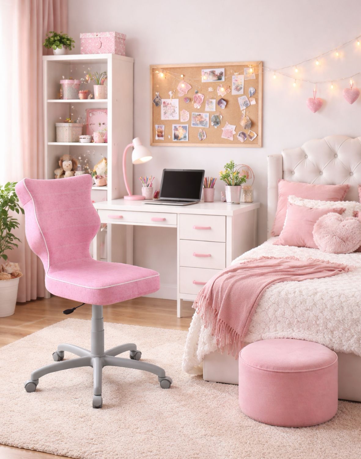 rzesło dziecięce obrotowe Petit 146-176,5 cm Szara Podstawa