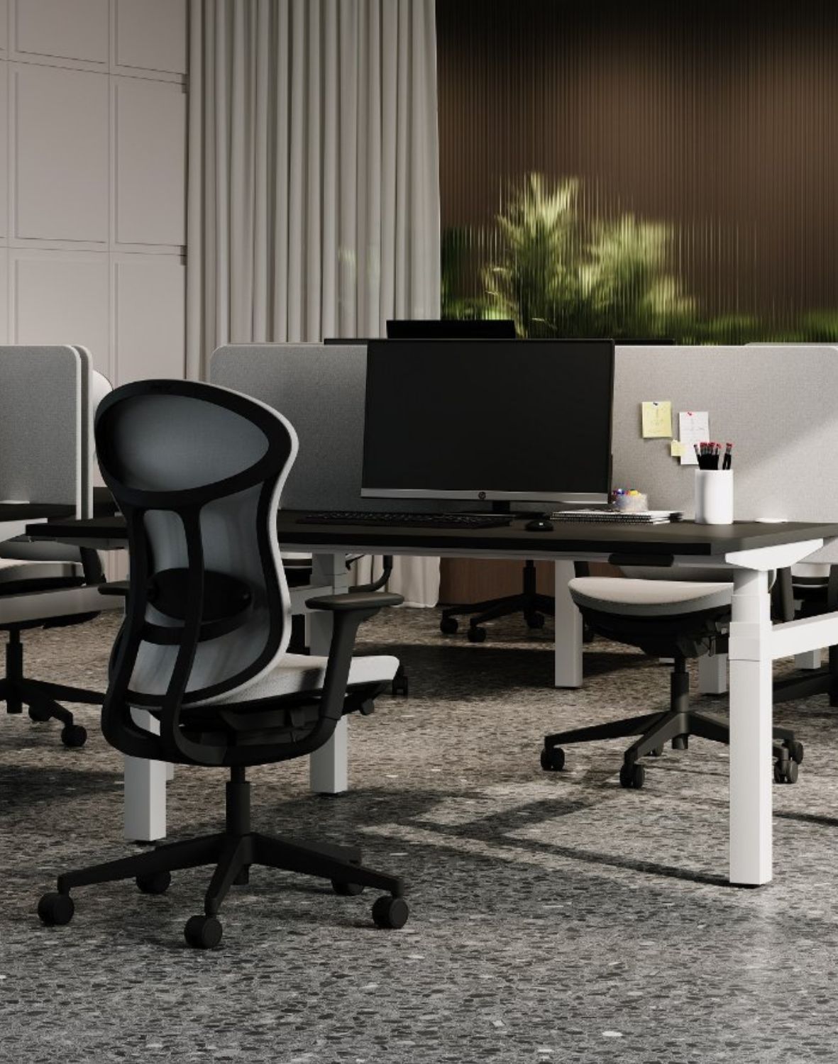 krzeslo obrotowe prox mesh black