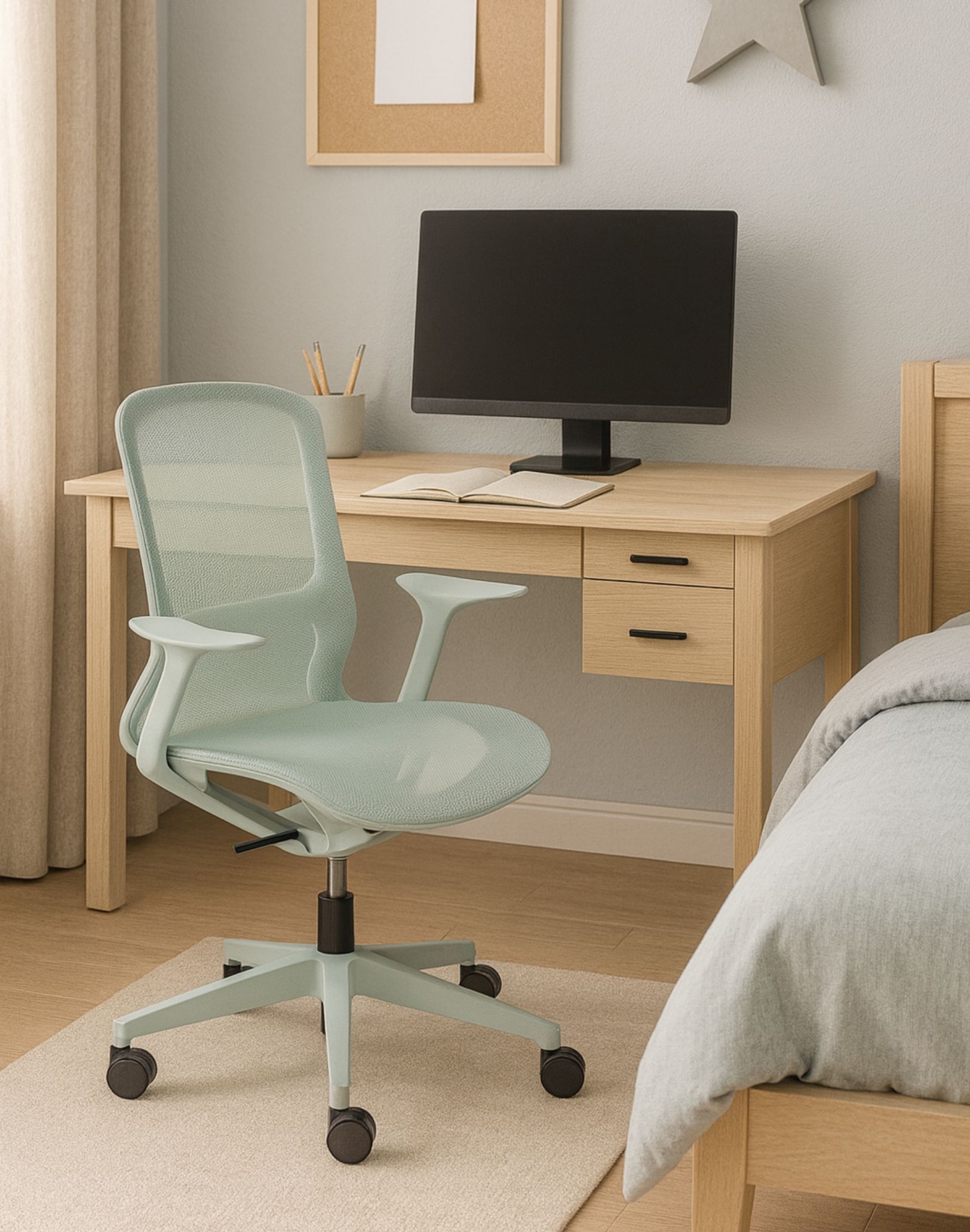 krzeslo obrotowe rainbow green