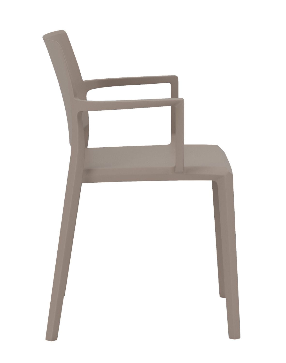 Krzesło ramowe plastikowe Yuni 4LA z podłokietnikami