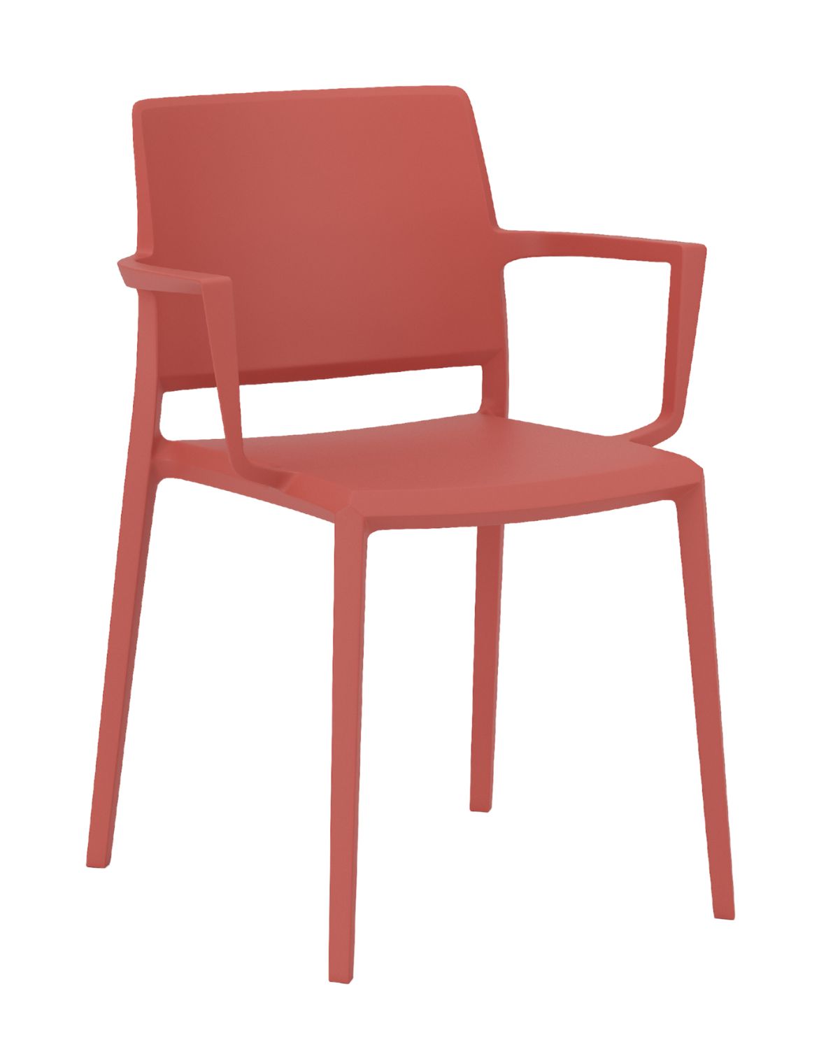 Krzesło ramowe plastikowe Yuni 4LA z podłokietnikami