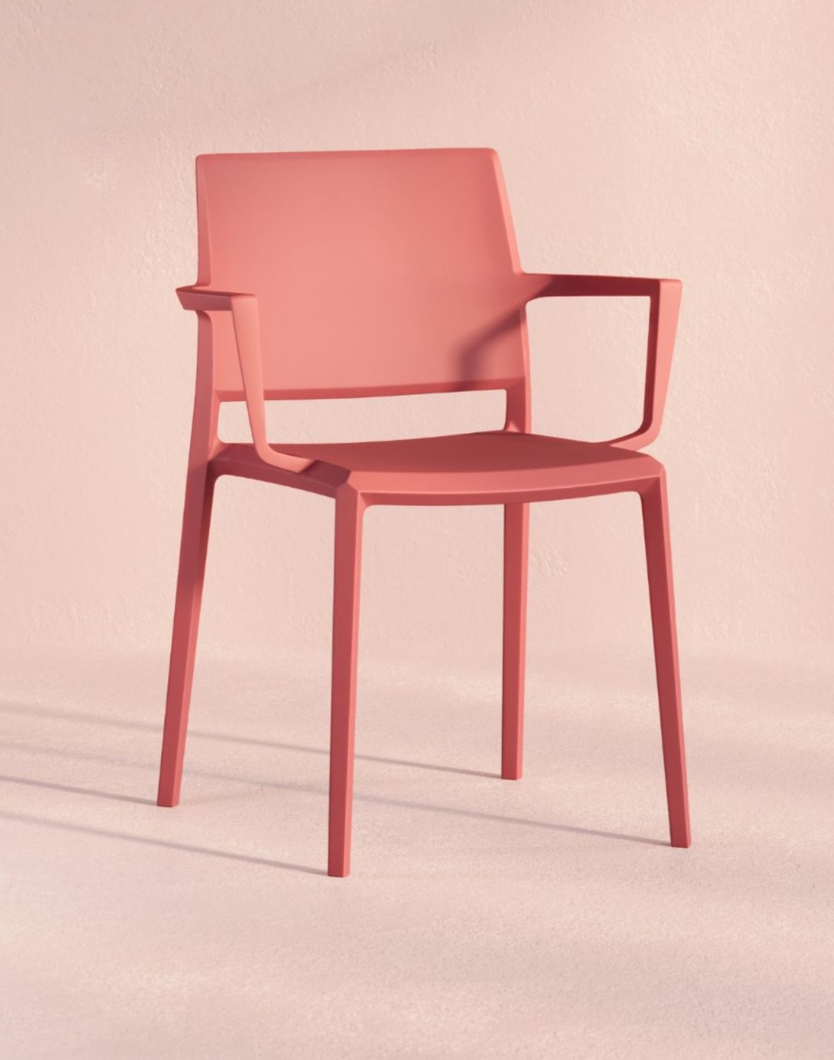 Krzesło ramowe plastikowe Yuni 4LA z podłokietnikami