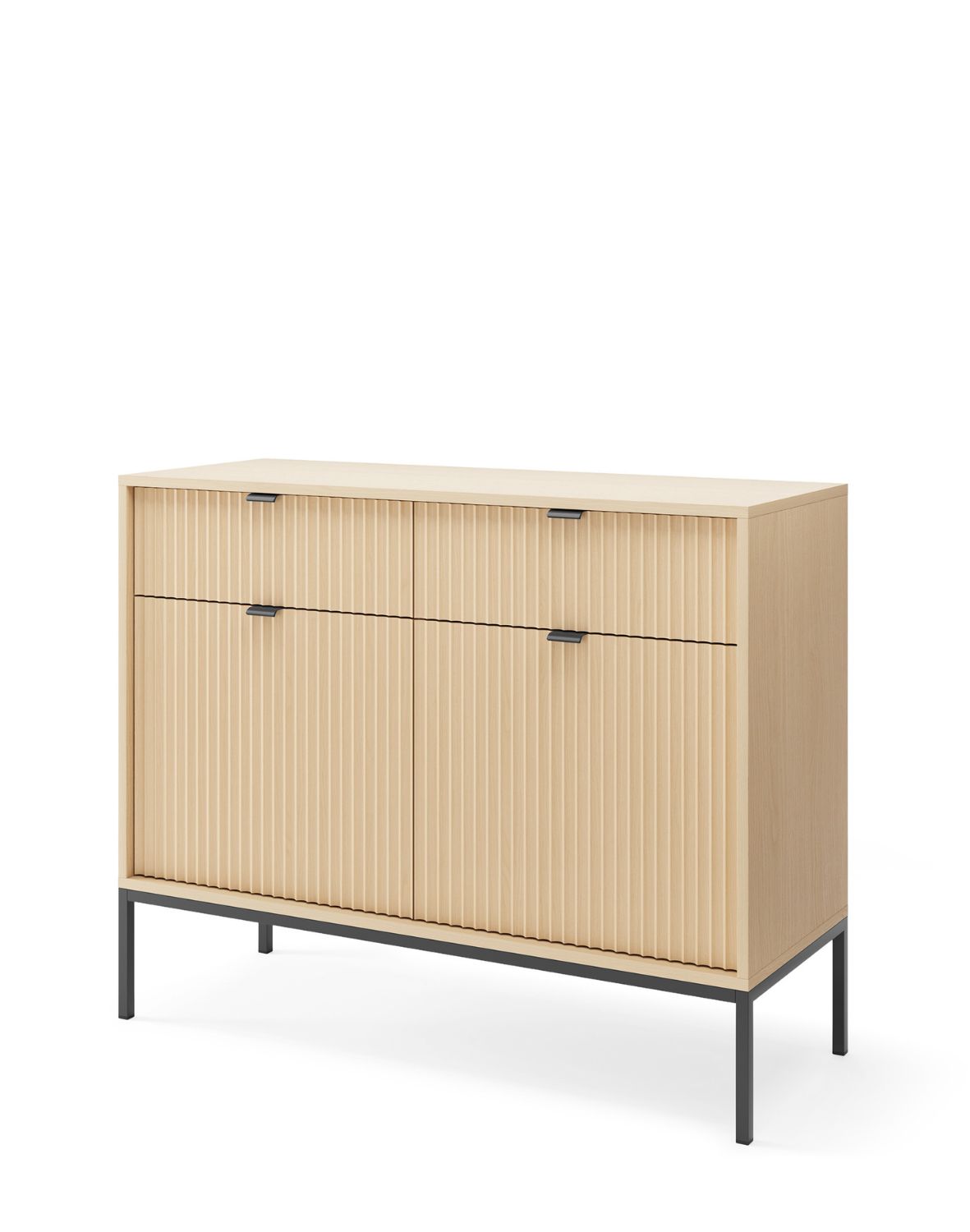 komoda ryflowana nova dąb vincenza z szufladami (ksz104)