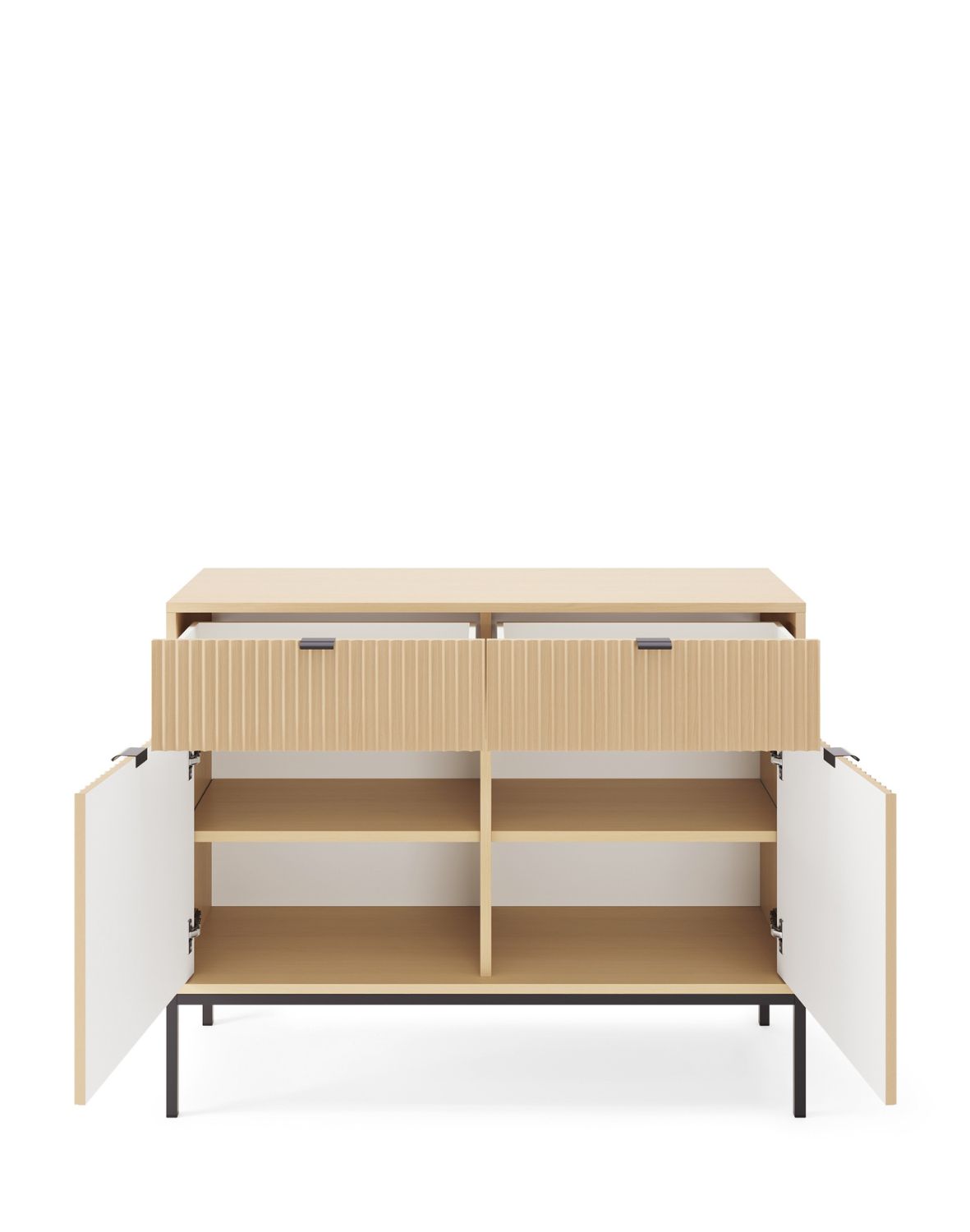 komoda ryflowana nova dąb vincenza z szufladami (ksz104)