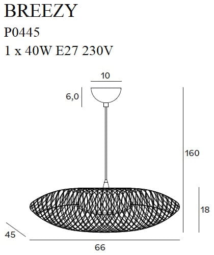 Lampa wisząca Breezy PO445