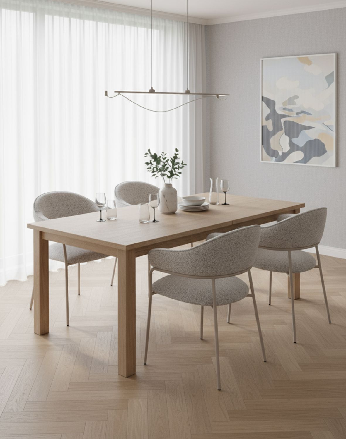 krzesło do jadalni z livia, szare/kaszmir