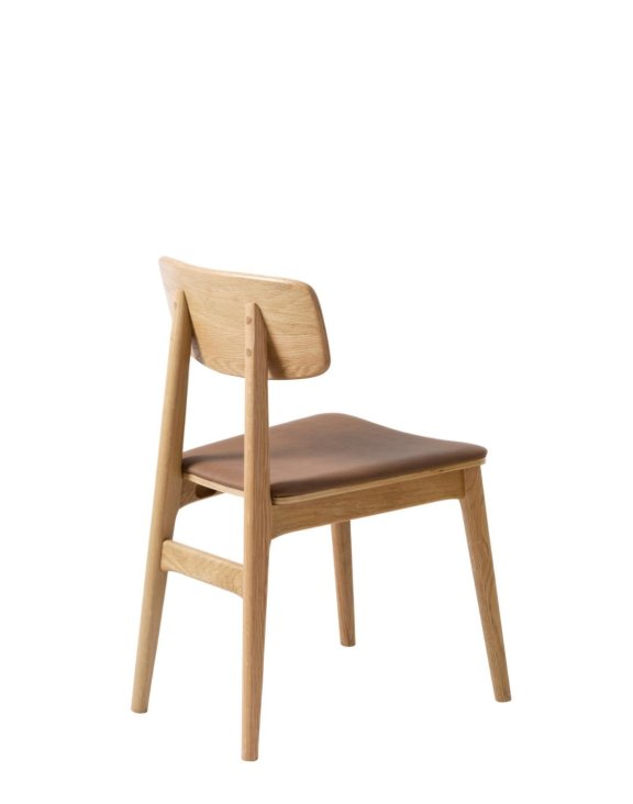 Krzesło do jadalni Livo, imitacja skóry, brązowe 38444203 (3014) - OUTLET