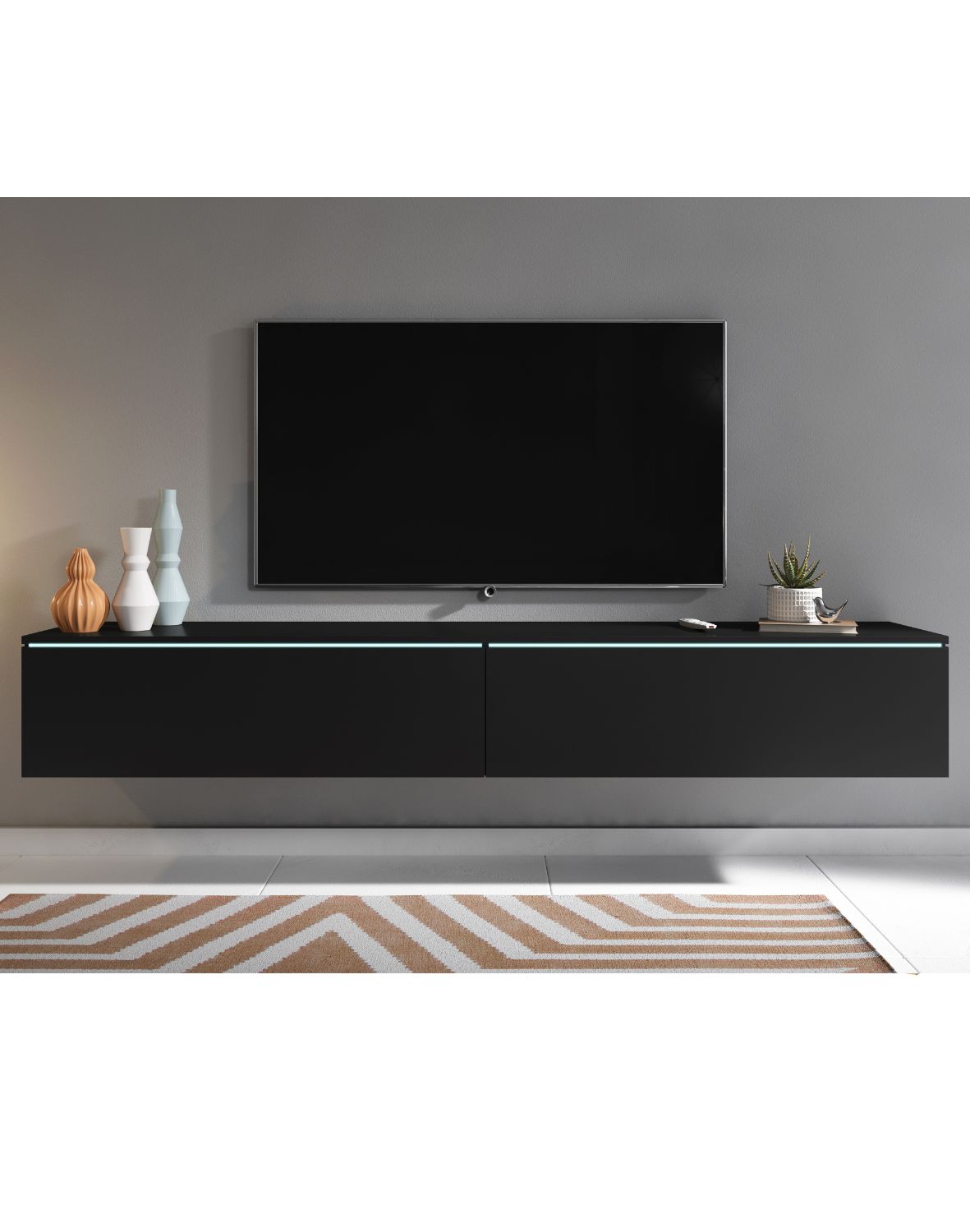 lowboard-180-czarny-grafit