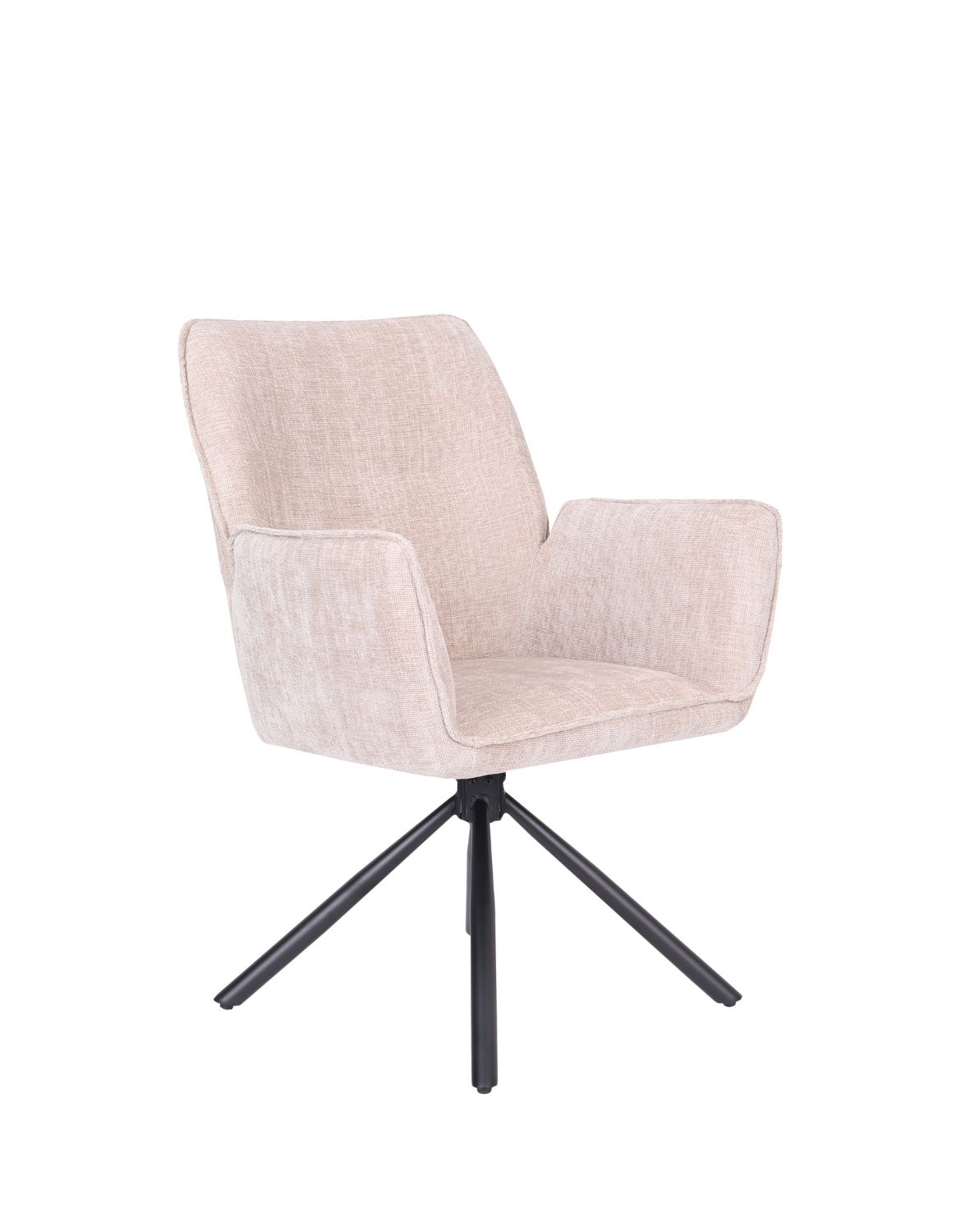 krzesło obrotowe z podłokietnikami lozano, beżowe (s2417)