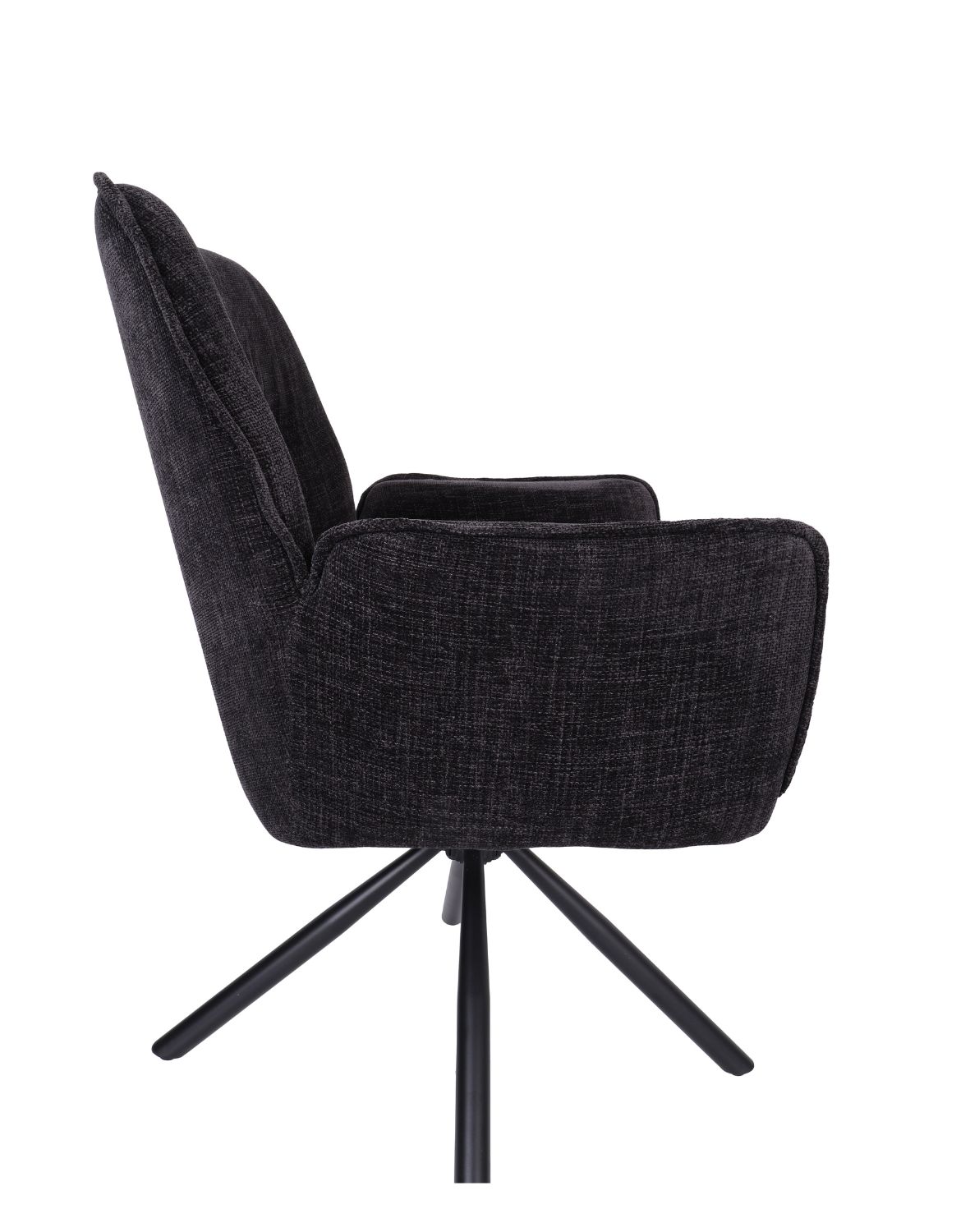 krzesło obrotowe z podłokietnikami lozano, czarne (s2417)