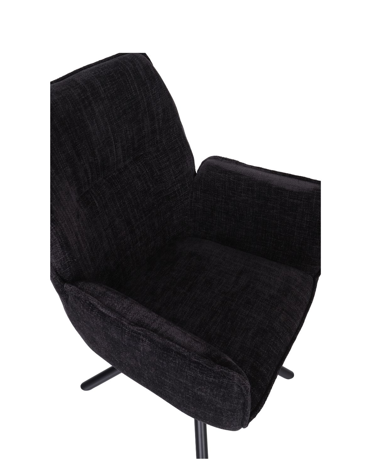 krzesło obrotowe z podłokietnikami lozano, czarne (s2417)