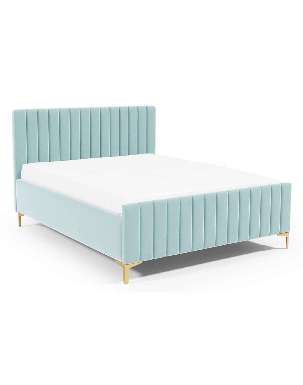 wąskie łóżko slim 25 błękitne