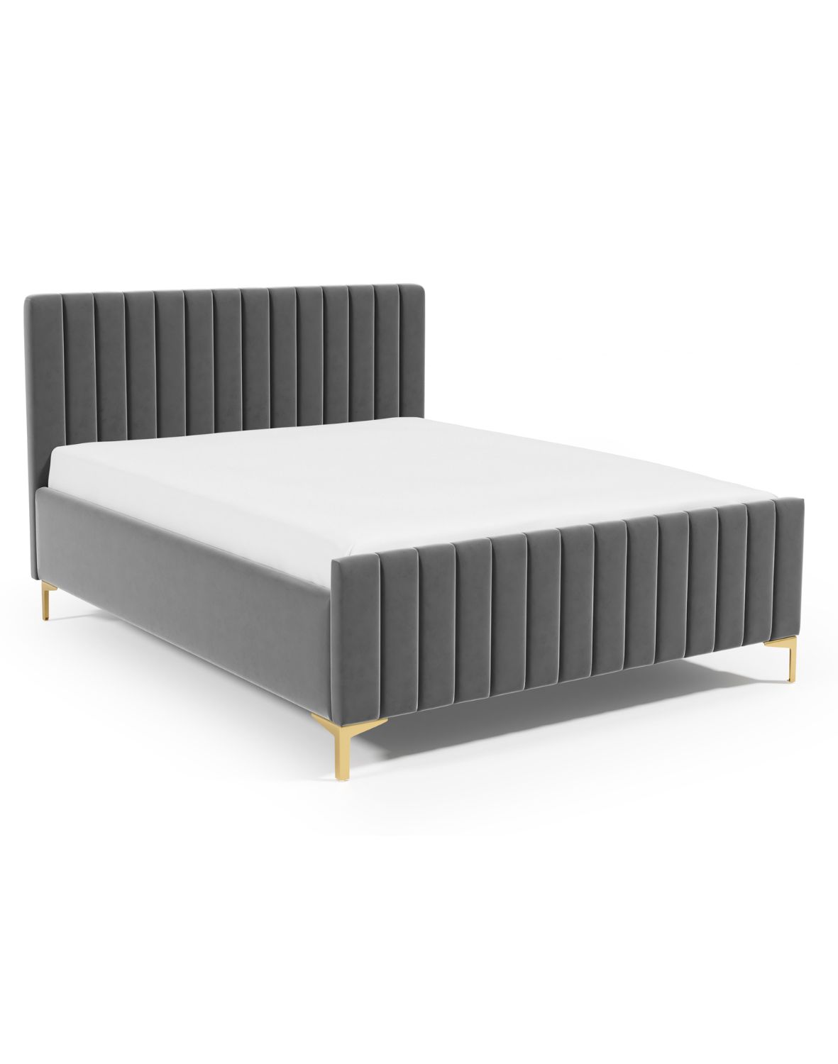 wąskie łóżko slim 25 szare