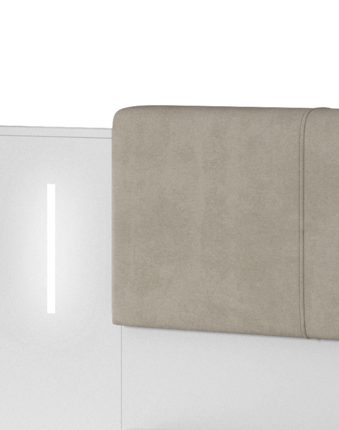 łóżko z tapicerowanym wezgłowiem 160x200 arca n