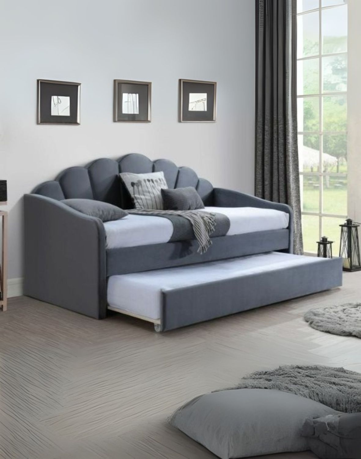 lozko bella velvet bluvel 14 szary