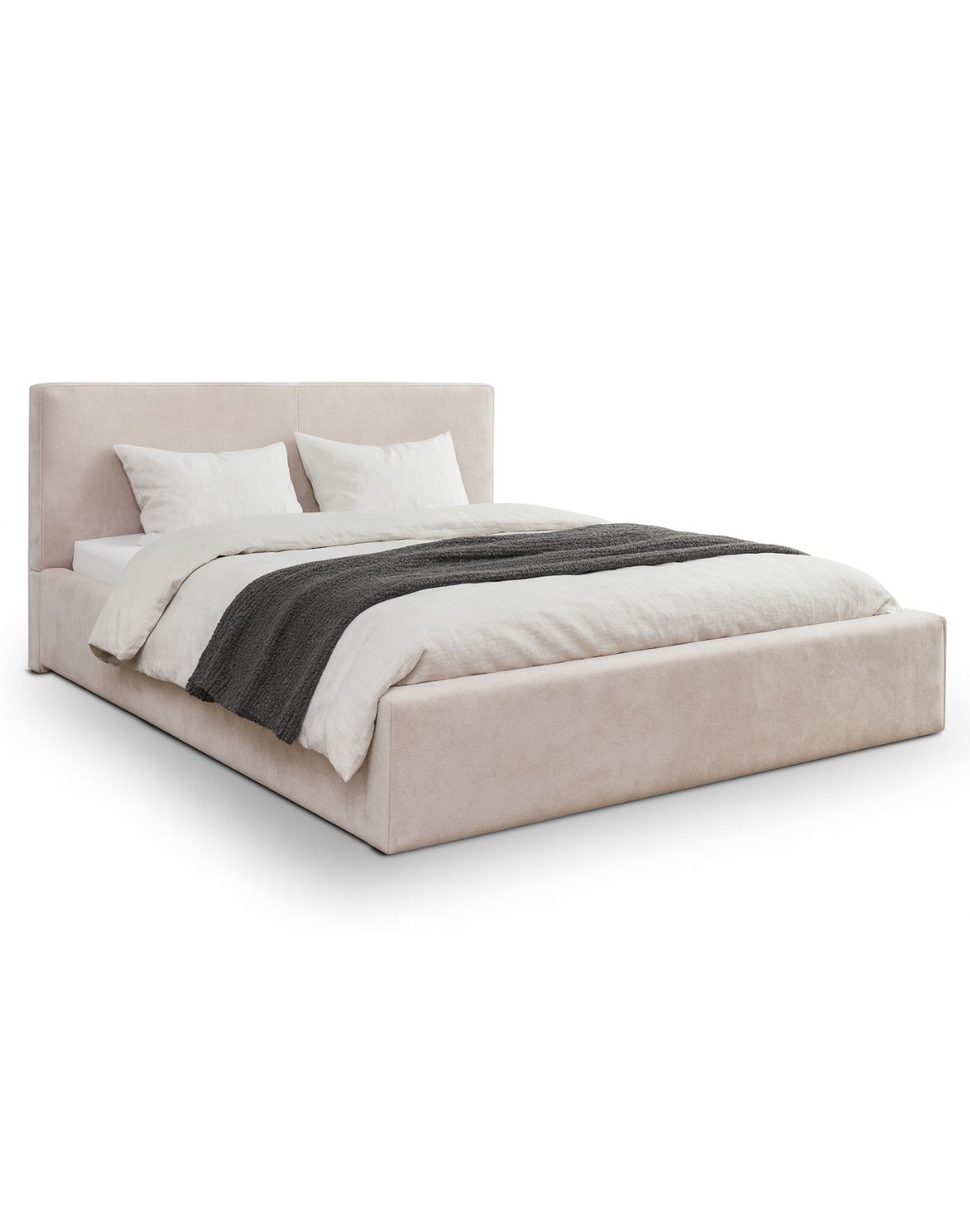 tapicerowane łóżko inez