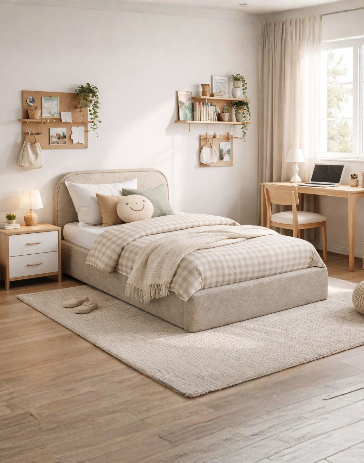 jednoosobowe tapicerowane łóżko młodzieżowe santiago 90x200 i 120x200