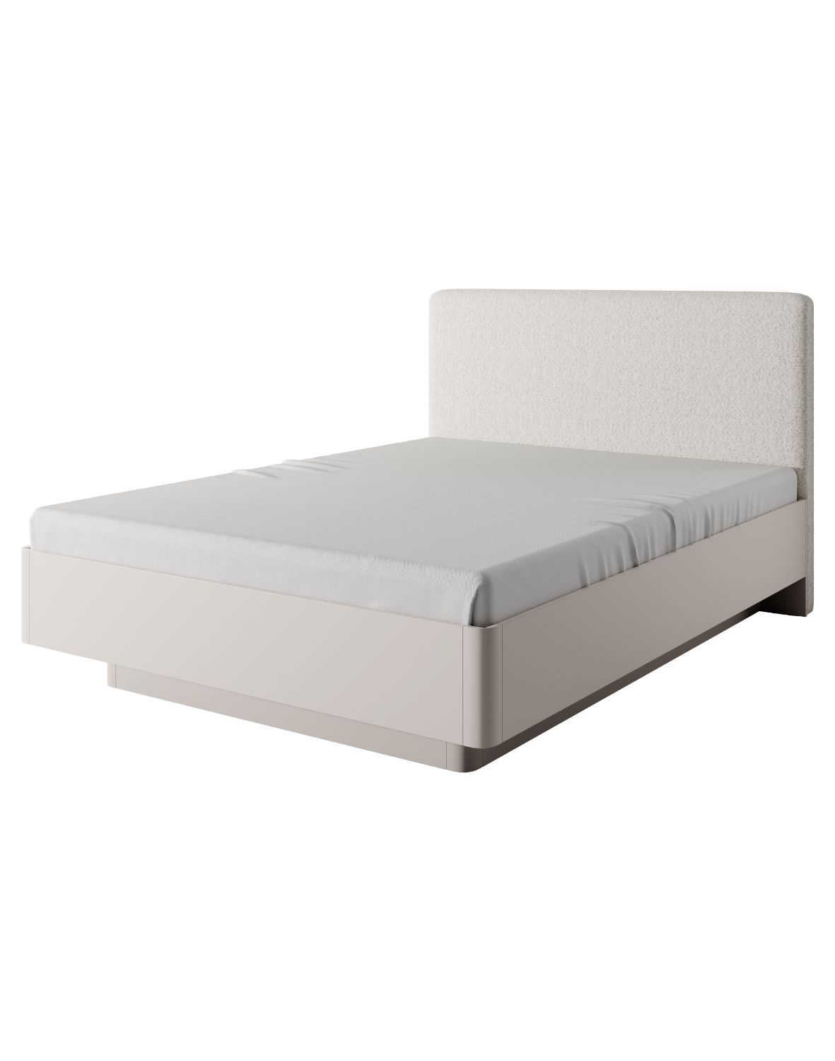 łóżko 160x200 z tapicerowanym wezgłowiem lante i