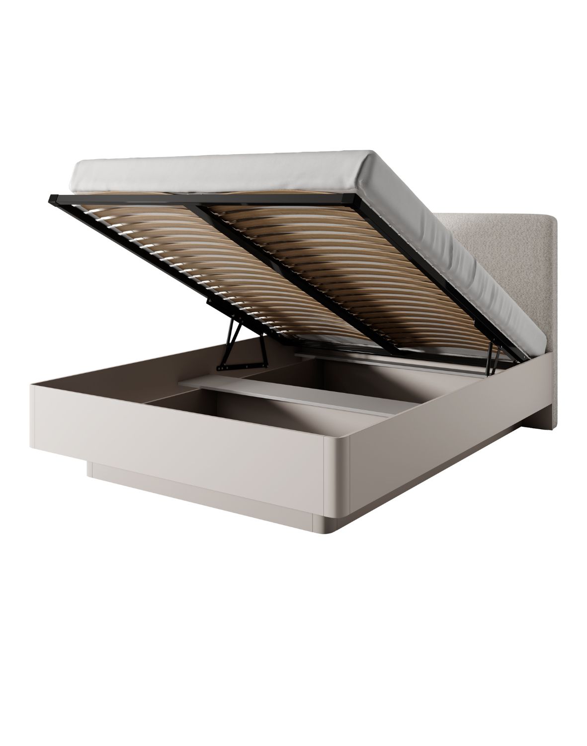 łóżko 160x200 z tapicerowanym wezgłowiem lante i