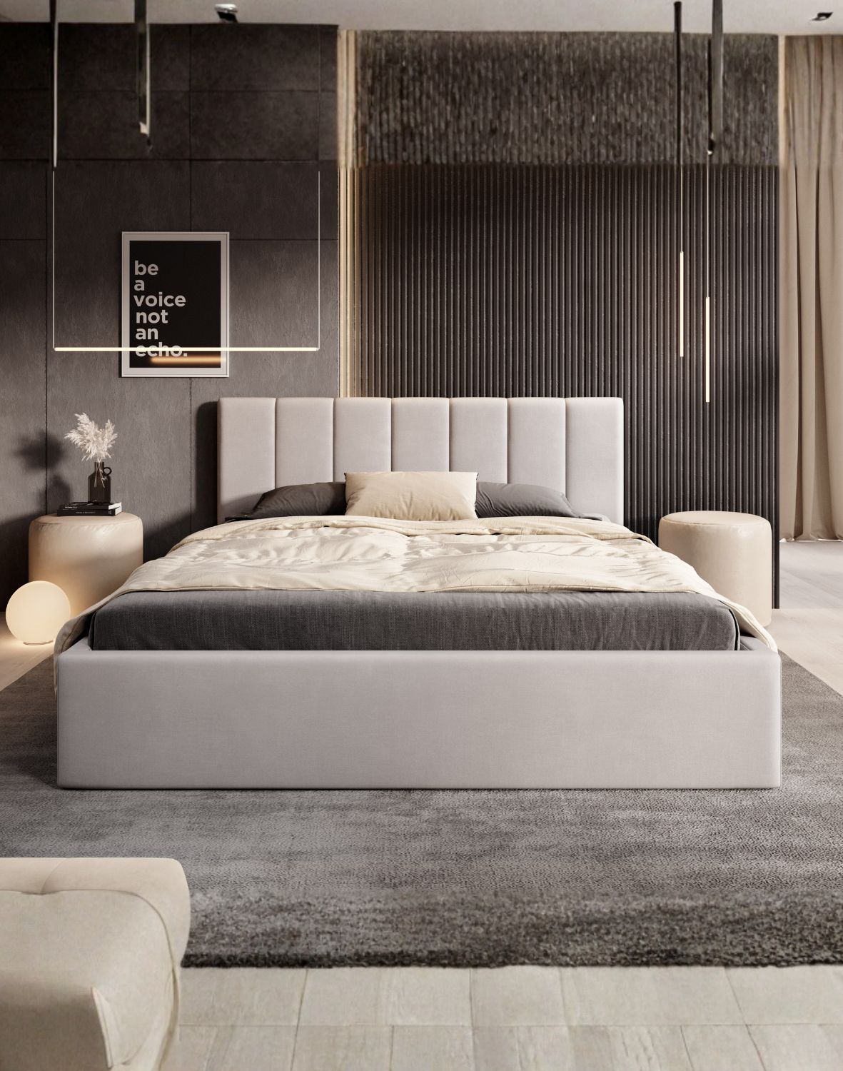 łóżko tapicerowane do sypialnipagani slim 1