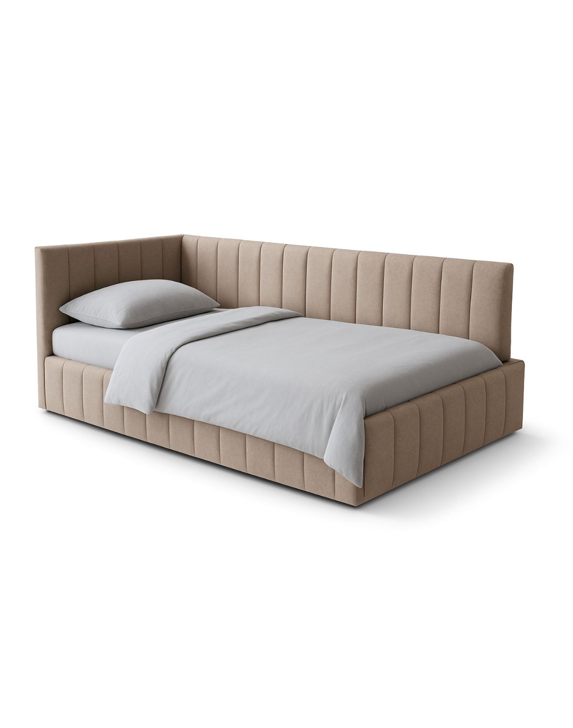 tapicerowane łóżko młodzieżowe z pojemnikiem teddy 90x200