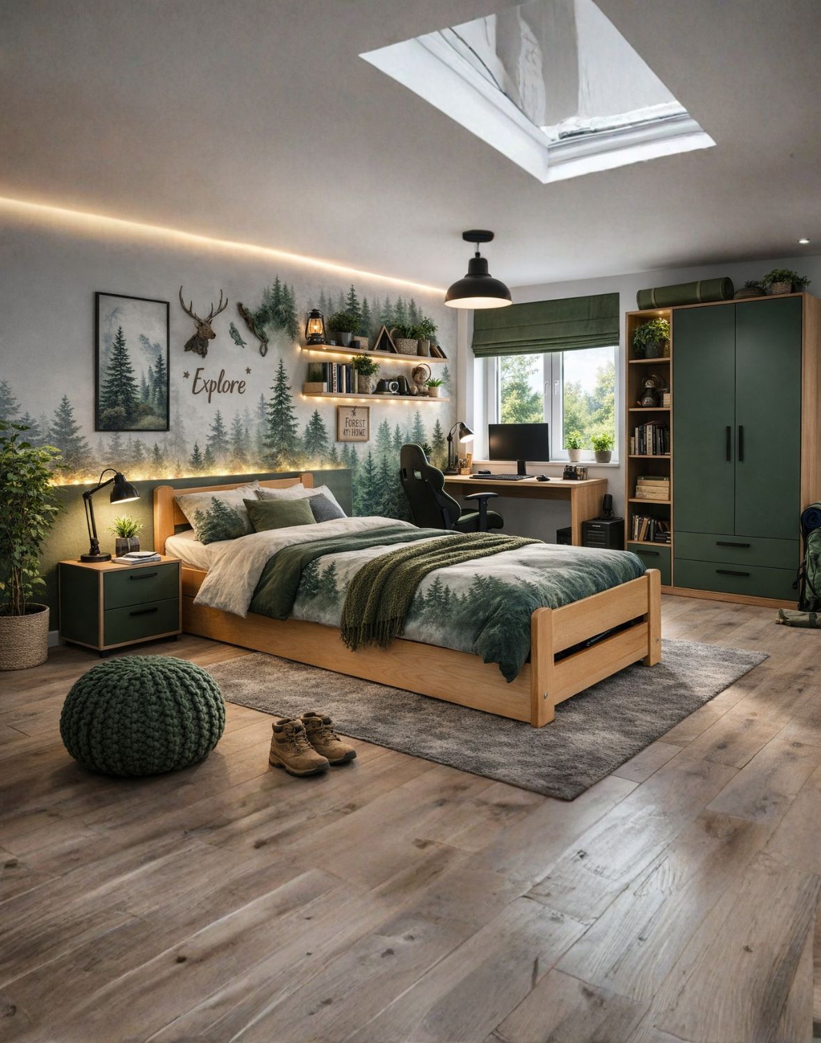 drewniane łóżko młodzieżowe relax 100