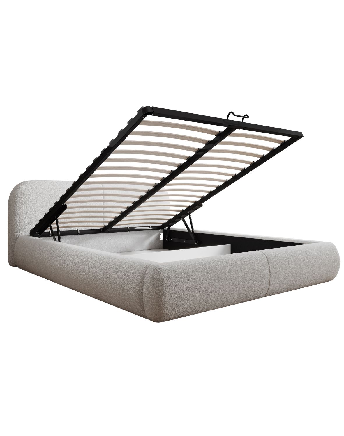 łóżko tapicerowane z pojemnikiem fogo