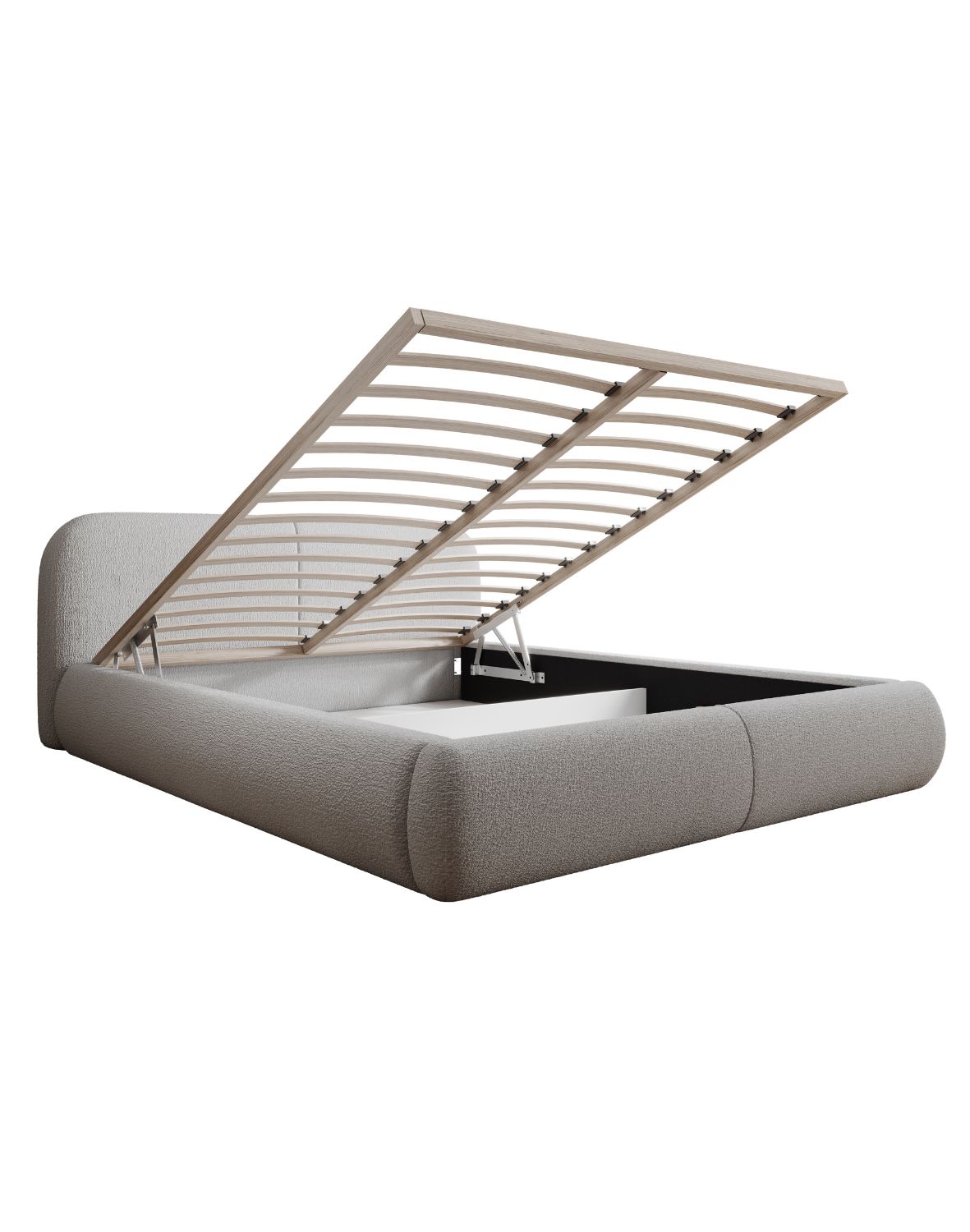 łóżko tapicerowane z pojemnikiem fogo