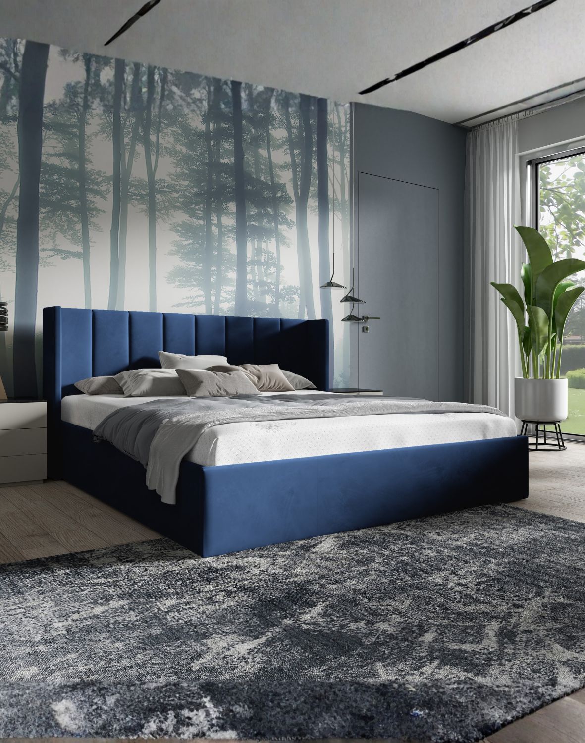 łóżko tapicerowane do sypialni typ 27