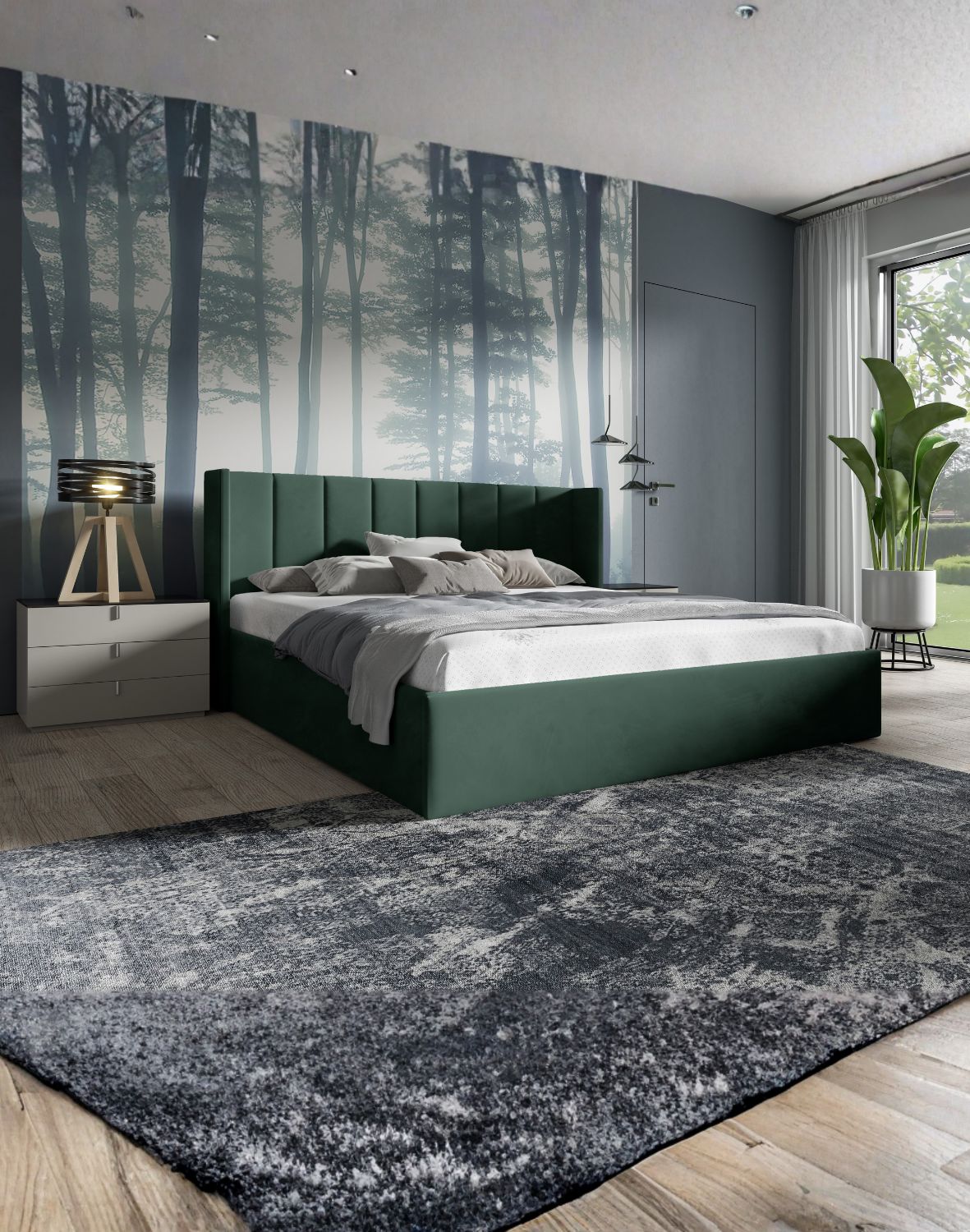 łóżko tapicerowane do sypialni typ 27